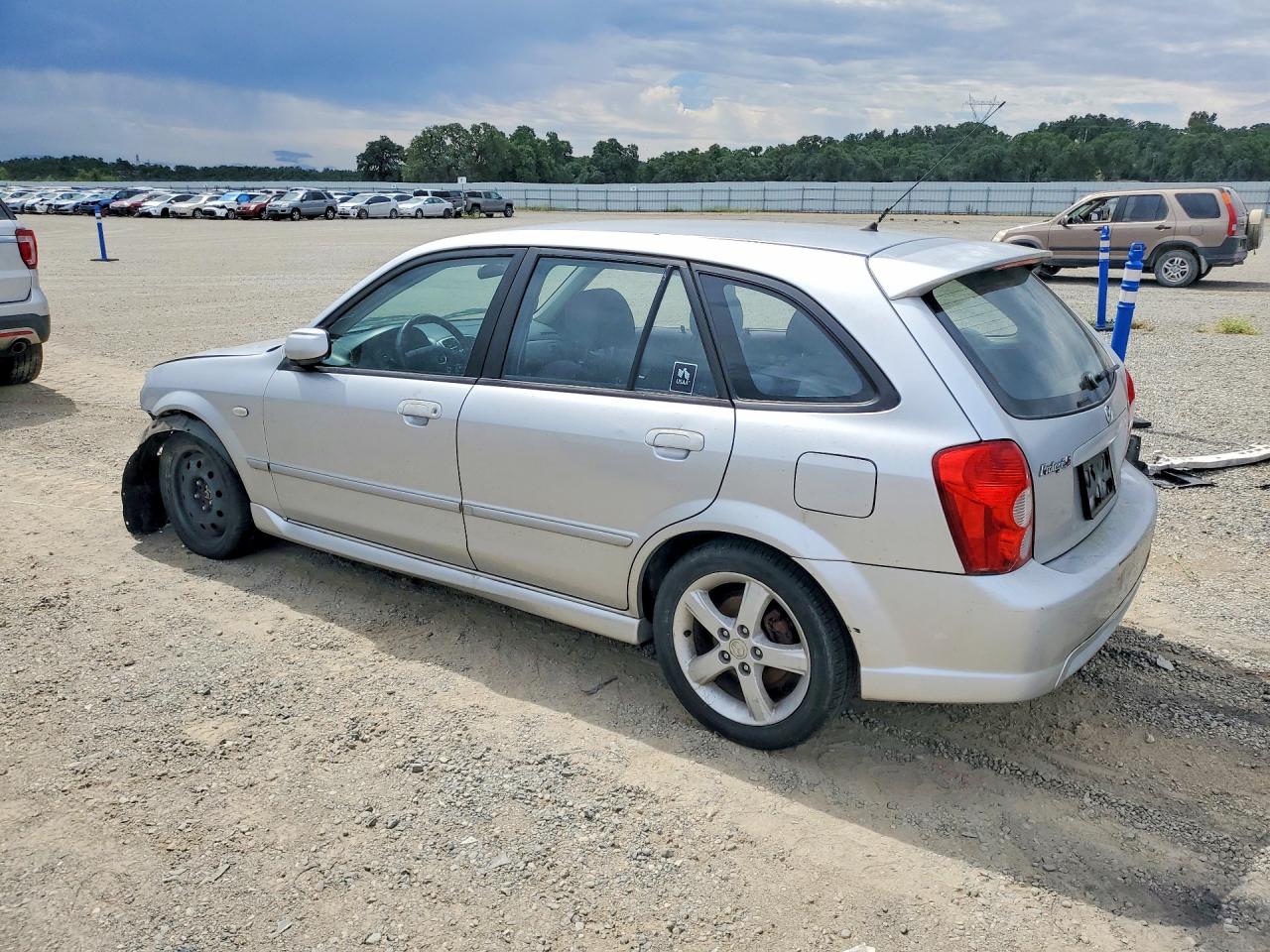 2003 Mazda Protege Pr5 Silver vin: JM1BJ245231220312