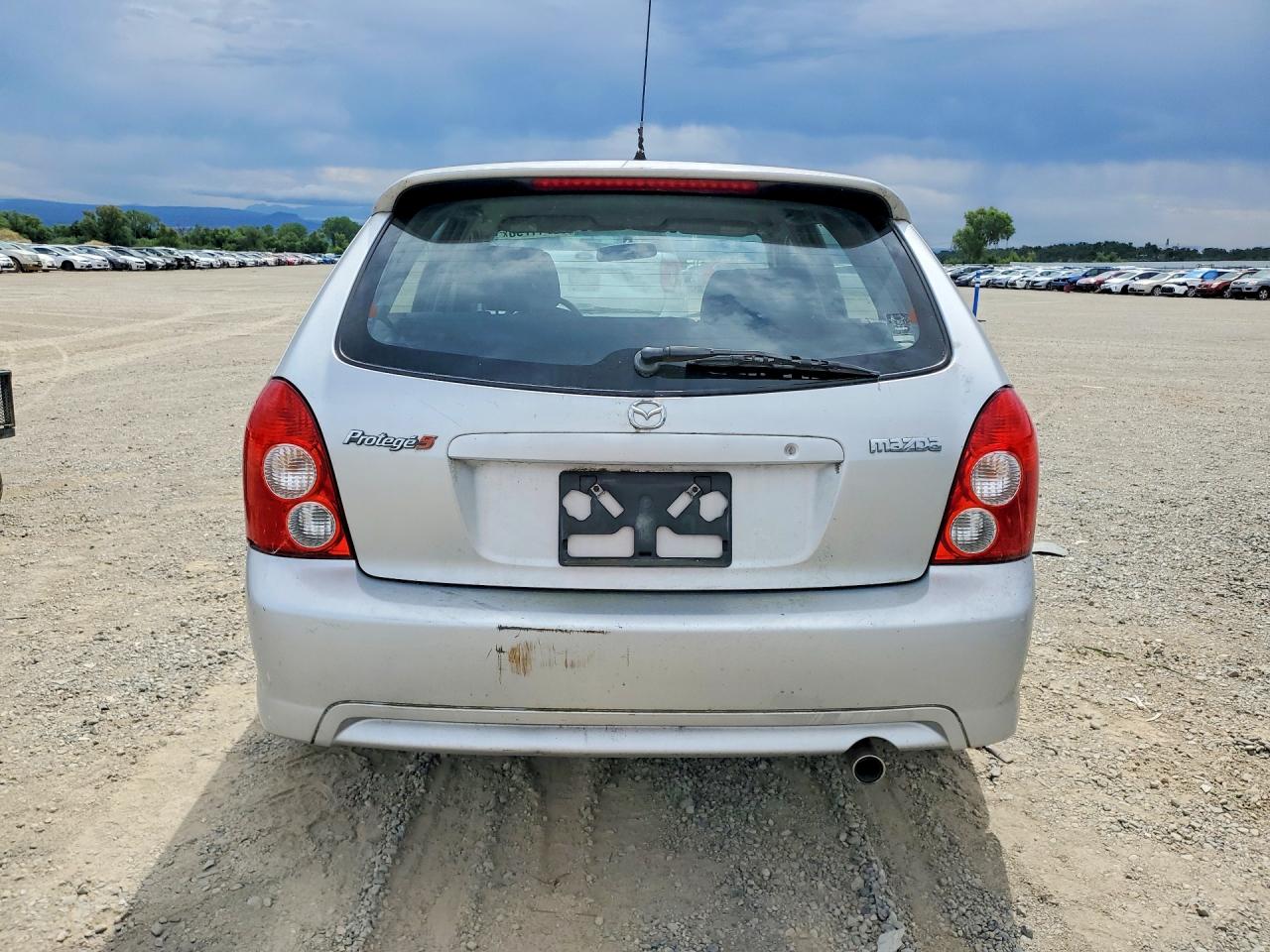 2003 Mazda Protege Pr5 Silver vin: JM1BJ245231220312