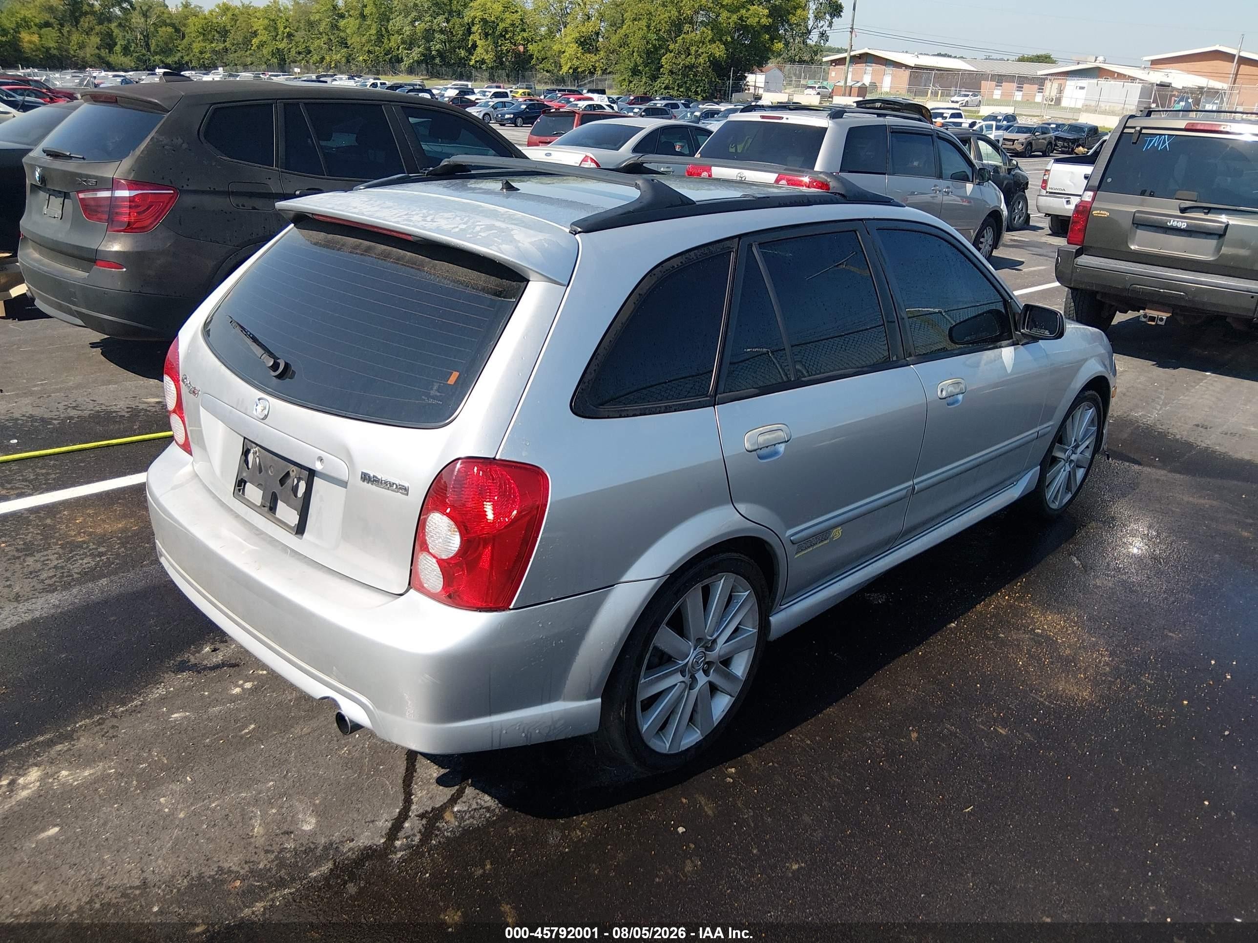 2002 Mazda Protege5   Silver vin: JM1BJ245321574967