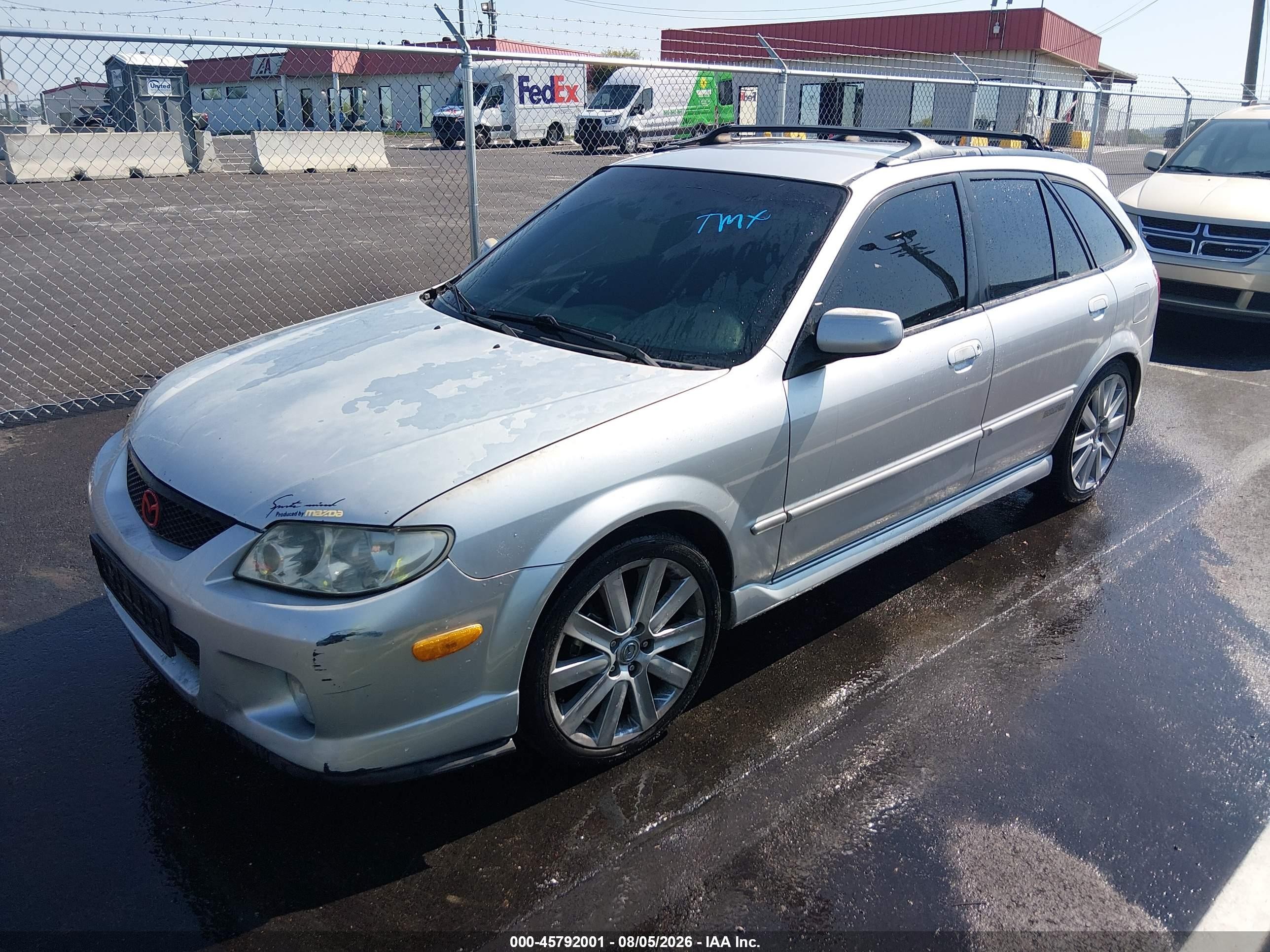 2002 Mazda Protege5   Silver vin: JM1BJ245321574967