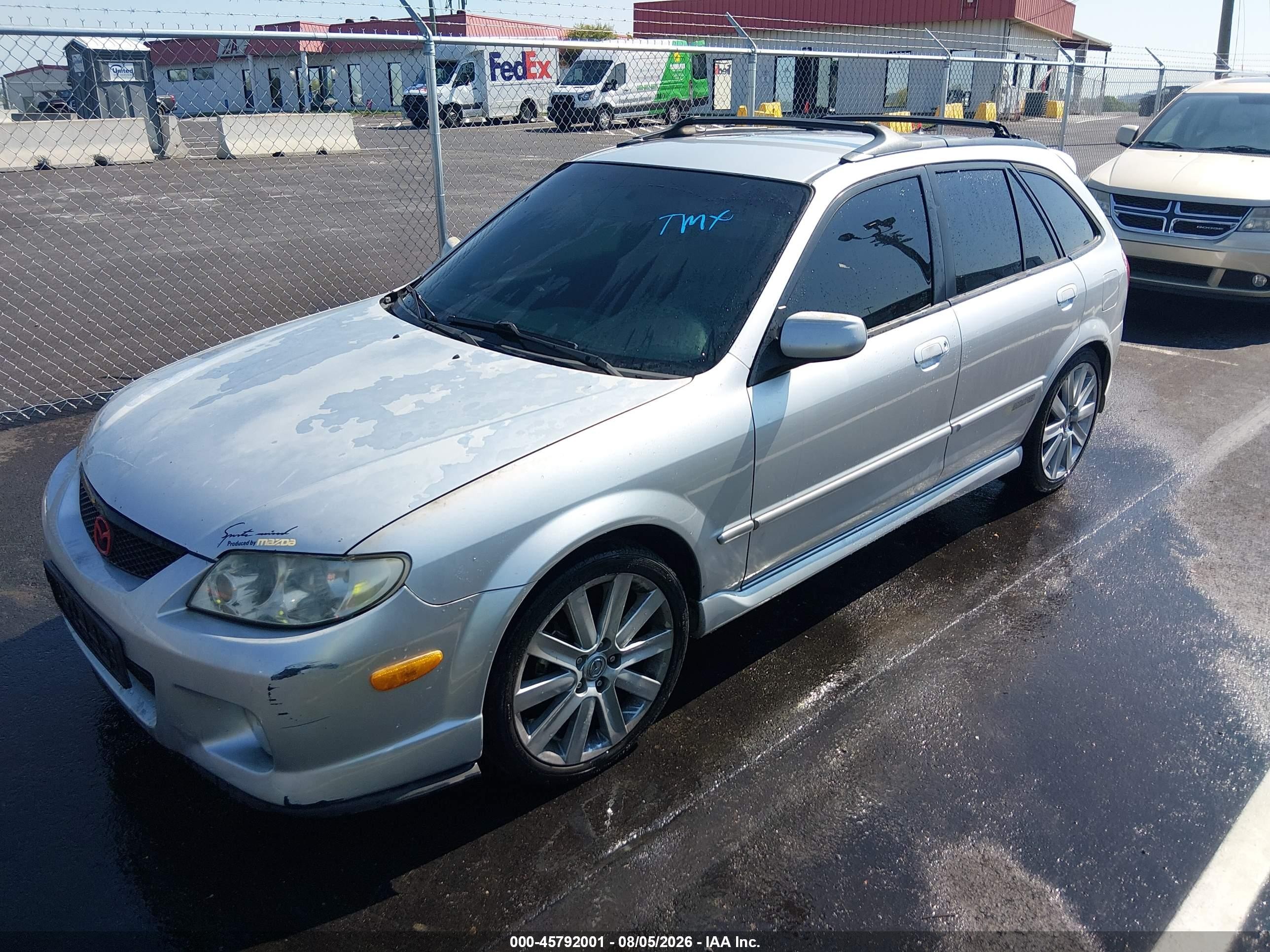 2002 Mazda Protege5   Silver vin: JM1BJ245321574967