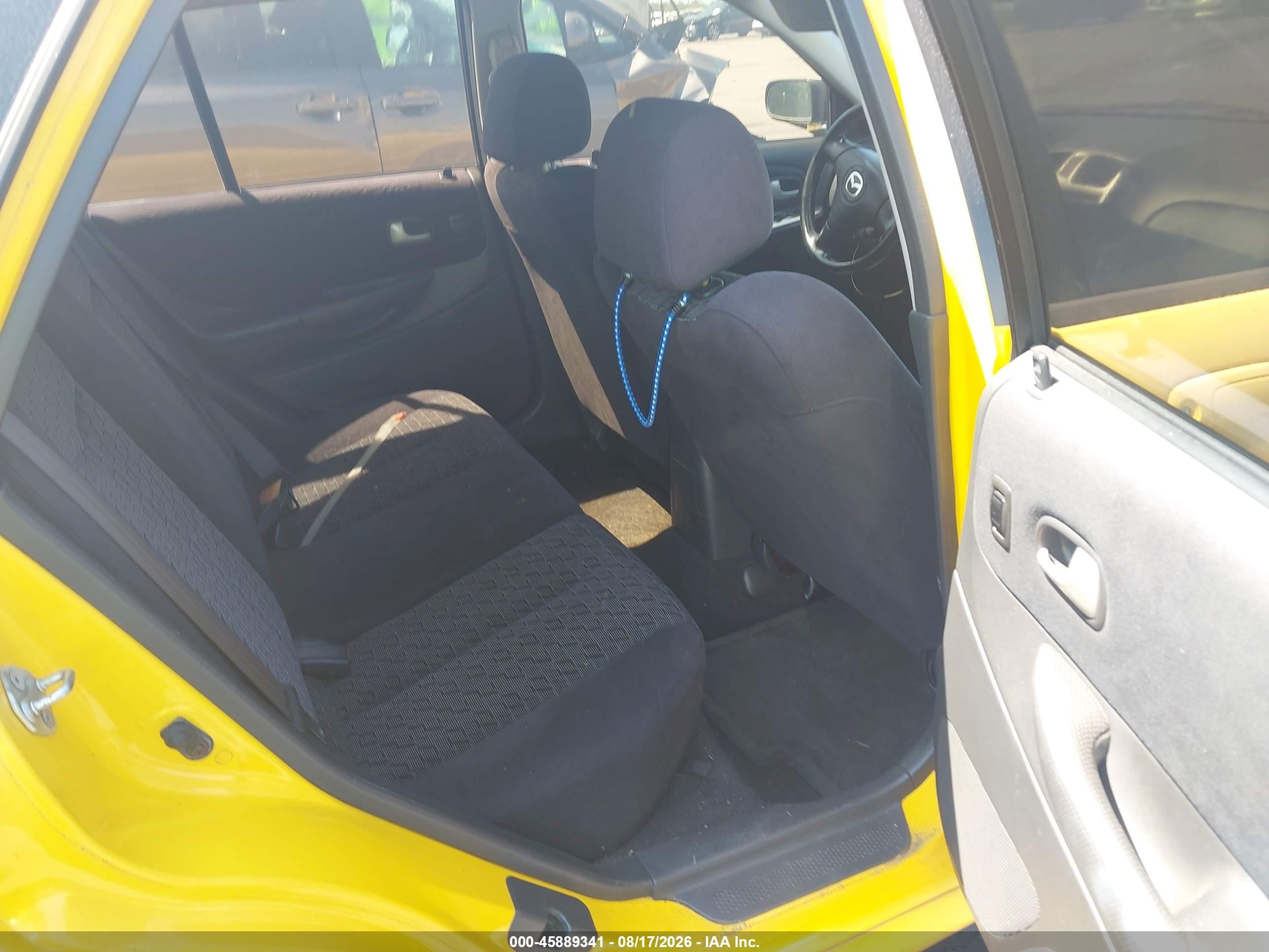 2003 Mazda Protege5   Yellow vin: JM1BJ245431184736
