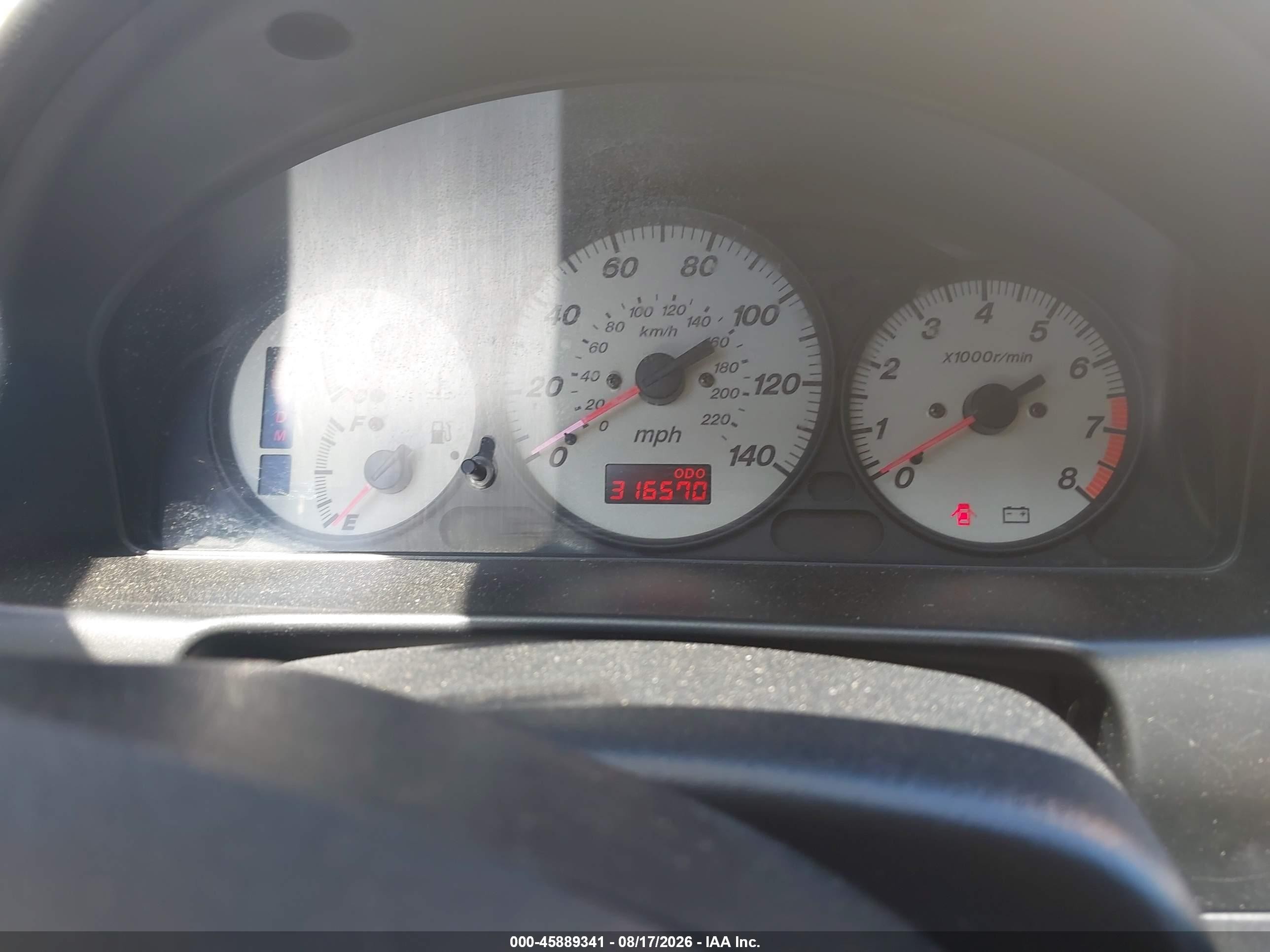 2003 Mazda Protege5   Yellow vin: JM1BJ245431184736
