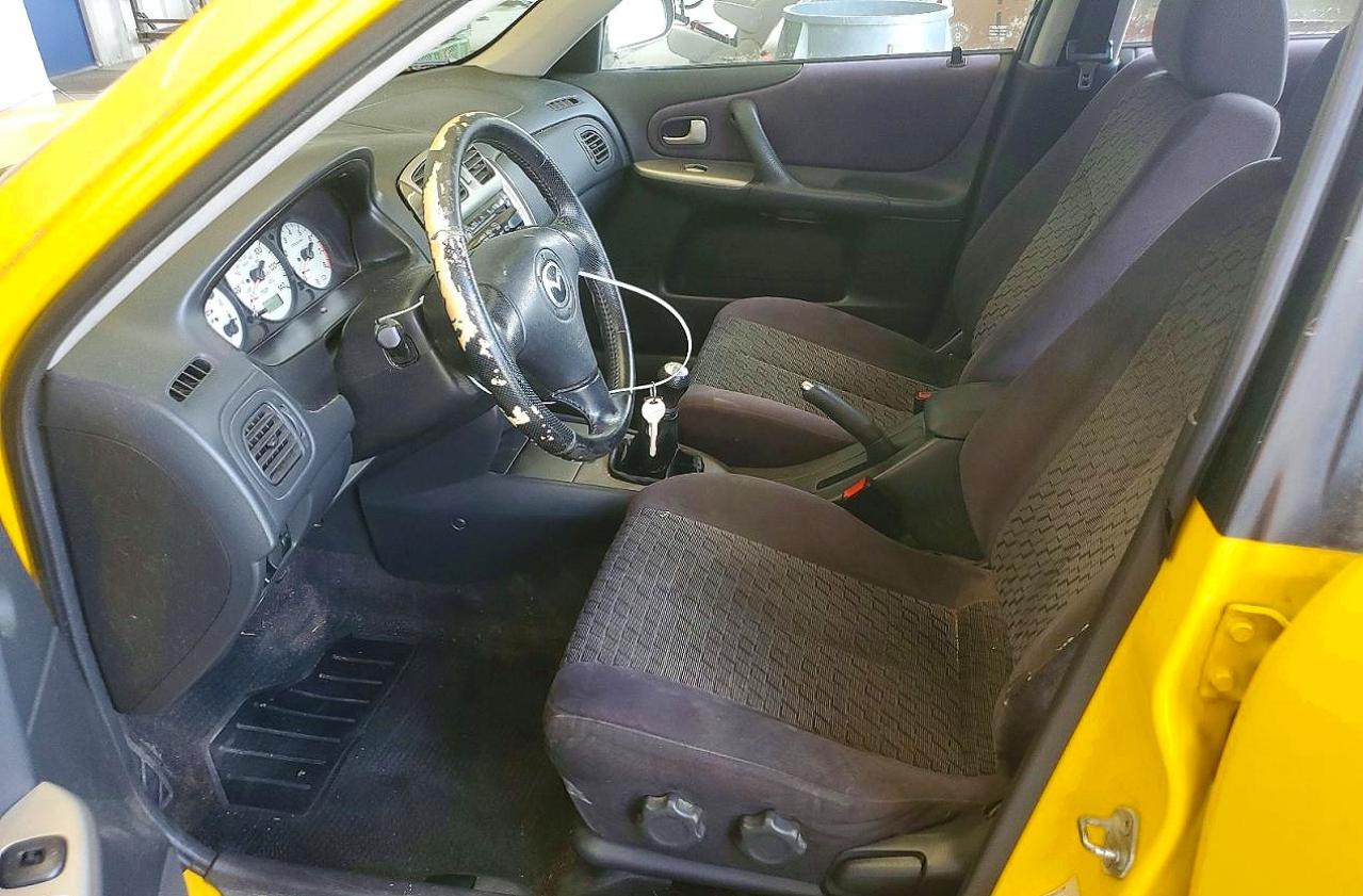 2002 Mazda Protege Pr5 Yellow vin: JM1BJ245521590524