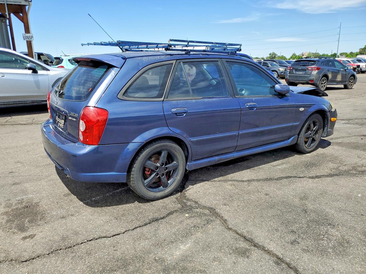 2003 Mazda Protege Pr5 Blue vin: JM1BJ245631157845