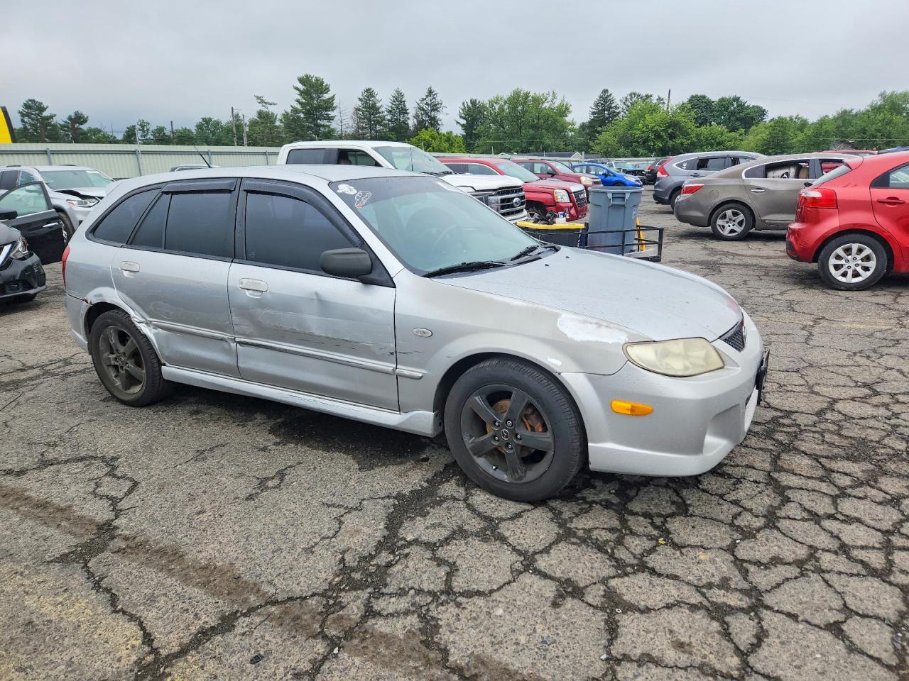 2003 Mazda Protege Pr5 Silver vin: JM1BJ245631173687