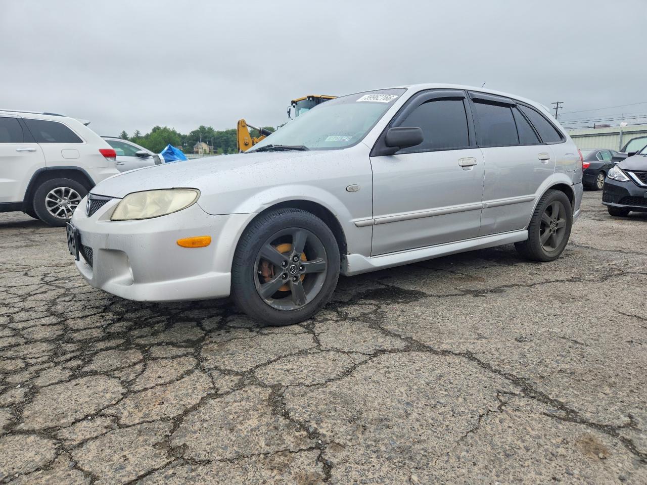2003 Mazda Protege Pr5 Silver vin: JM1BJ245631173687