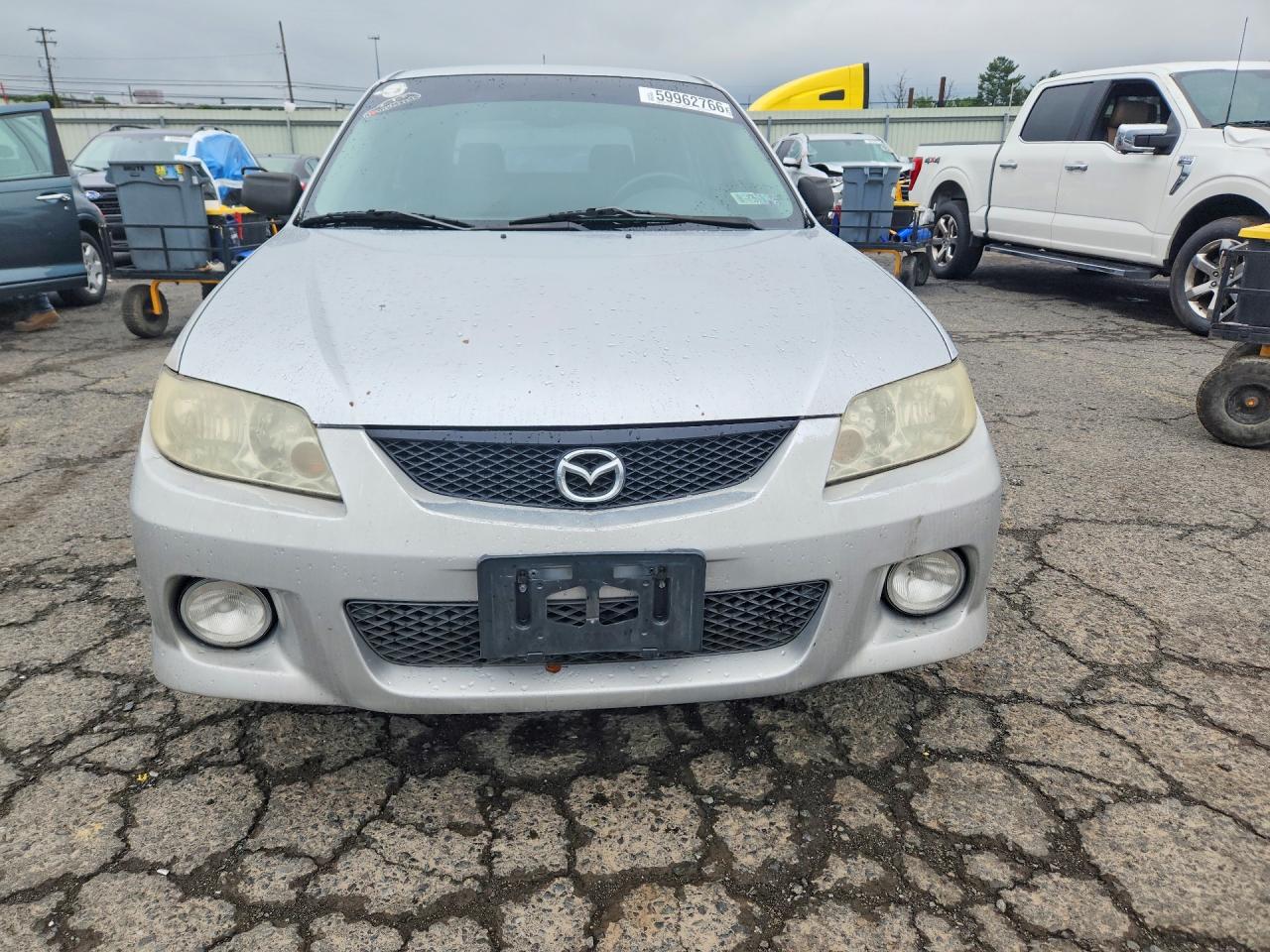 2003 Mazda Protege Pr5 Silver vin: JM1BJ245631173687
