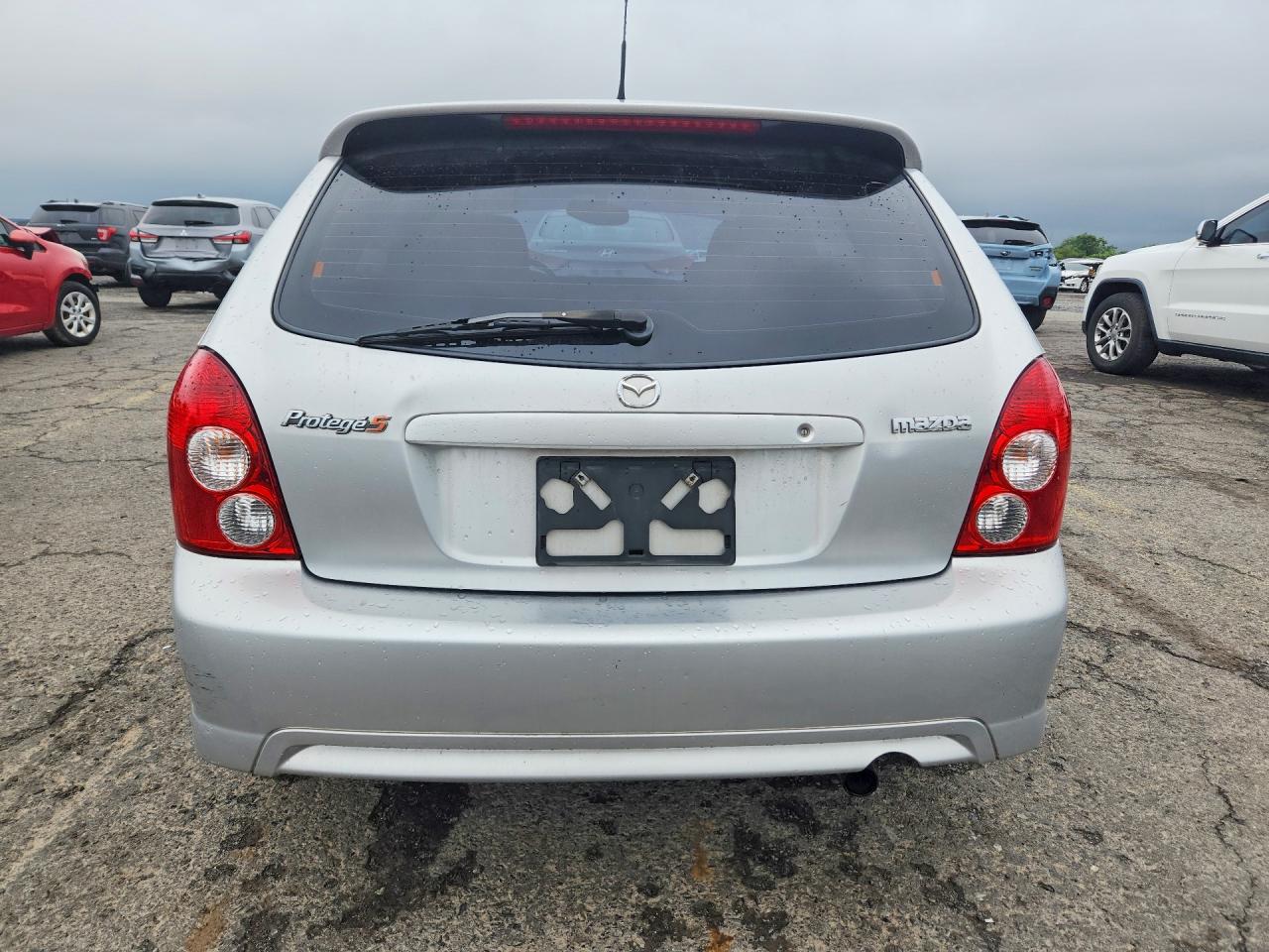 2003 Mazda Protege Pr5 Silver vin: JM1BJ245631173687