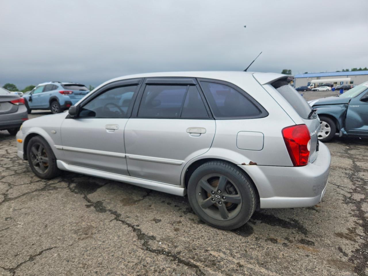 2003 Mazda Protege Pr5 Silver vin: JM1BJ245631173687