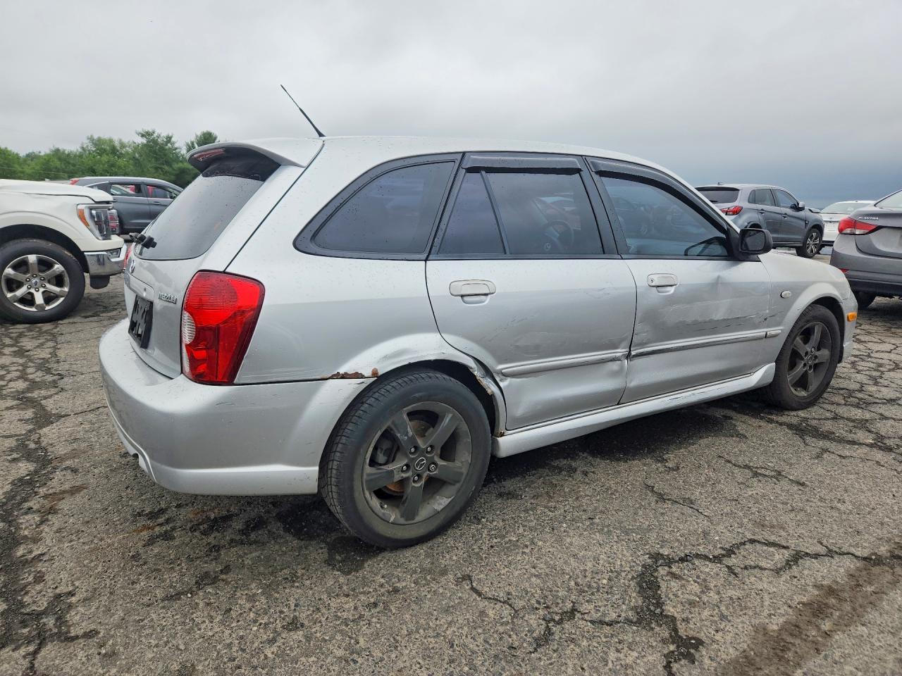2003 Mazda Protege Pr5 Silver vin: JM1BJ245631173687