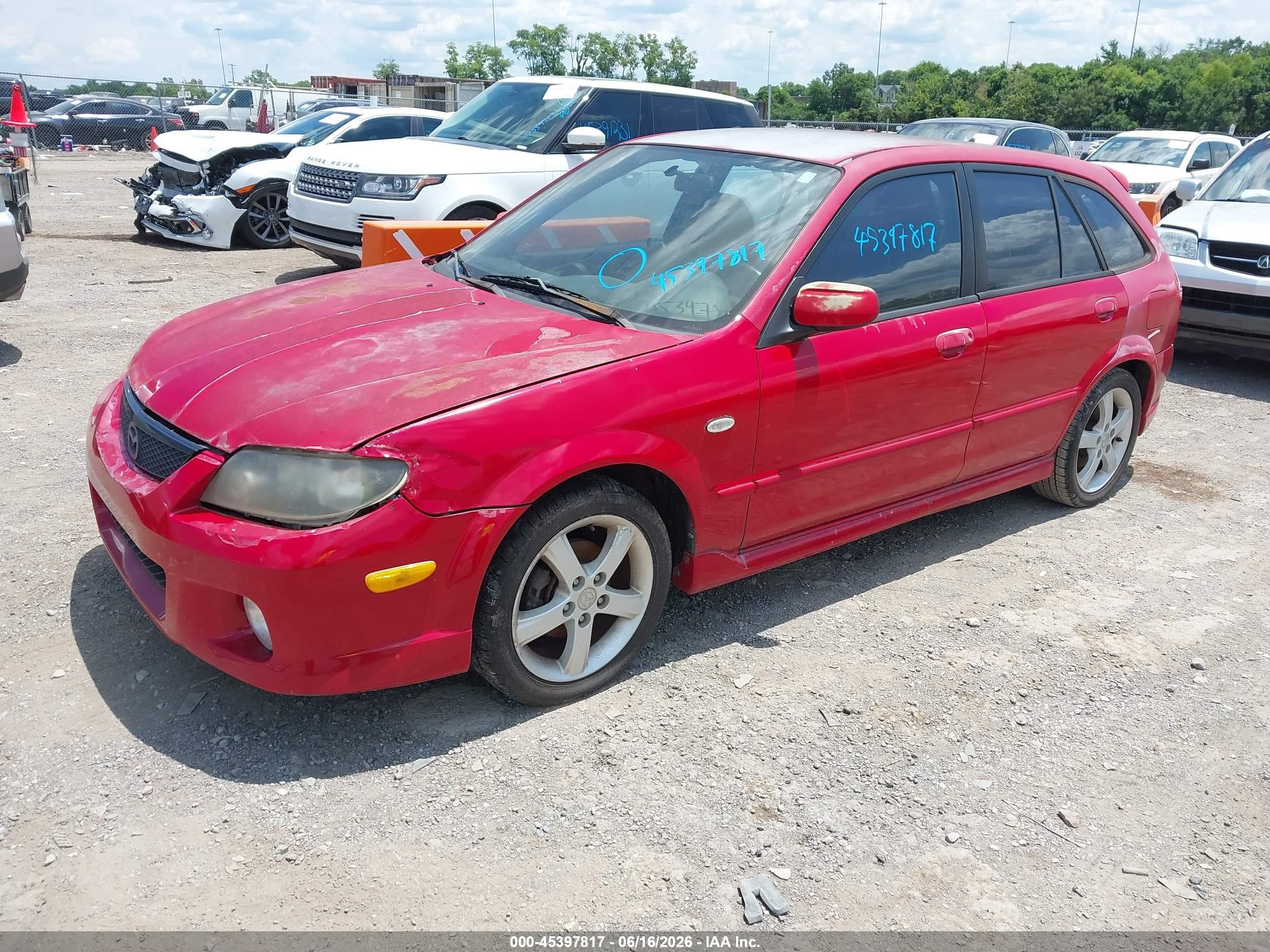 2003 Mazda Protege5   Red vin: JM1BJ245731220371