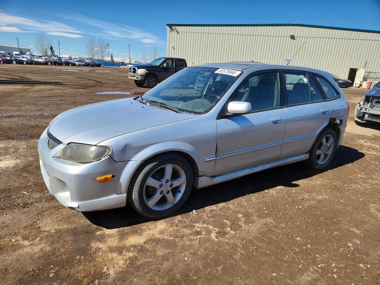 2003 Mazda Protege Pr5 Silver vin: JM1BJ245931103326