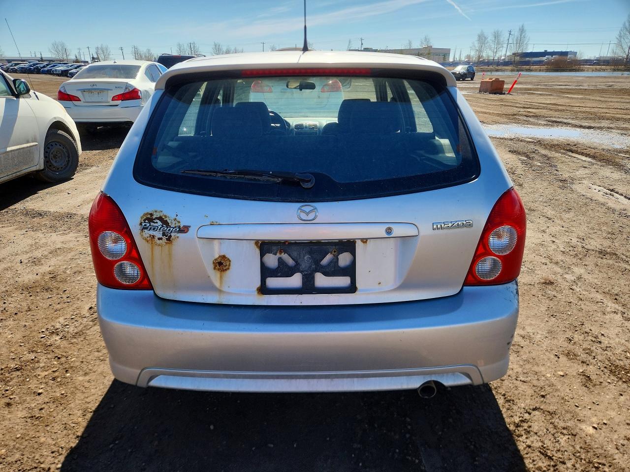 2003 Mazda Protege Pr5 Silver vin: JM1BJ245931103326