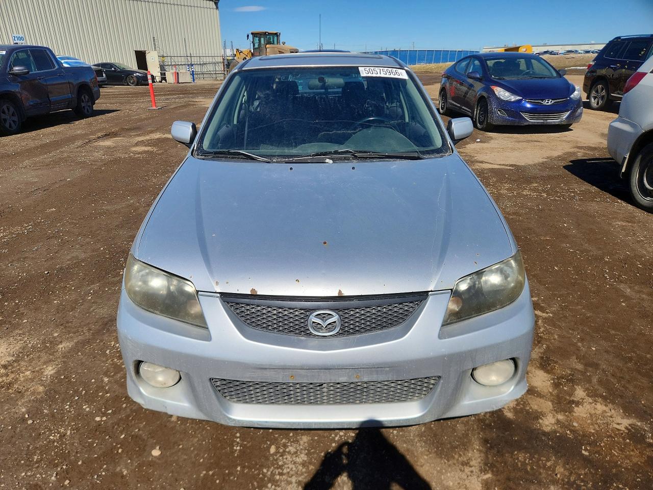 2003 Mazda Protege Pr5 Silver vin: JM1BJ245931103326