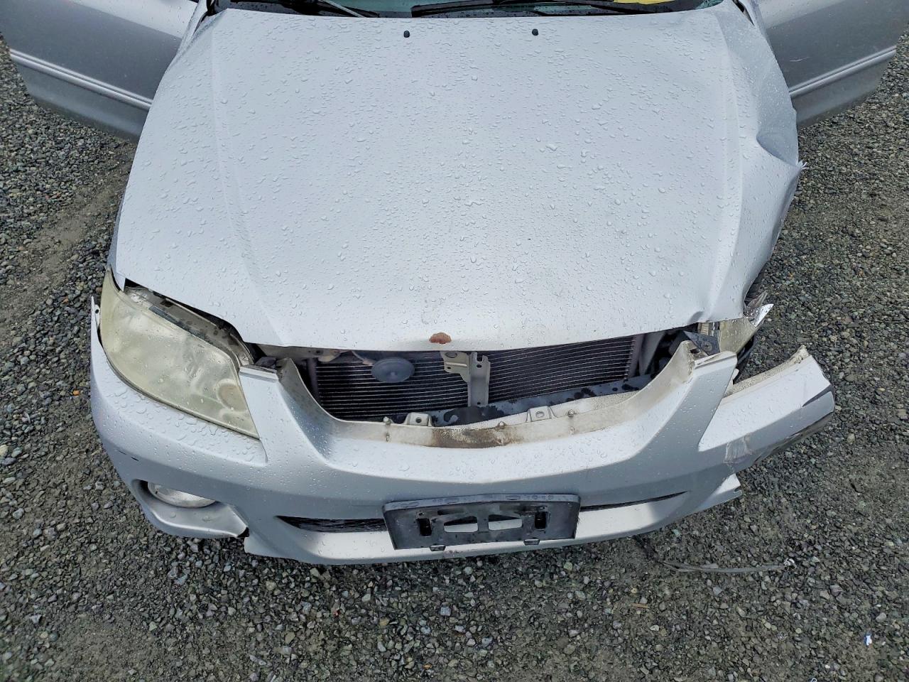 2002 Mazda Protege Pr5 Silver vin: JM1BJ246021590567