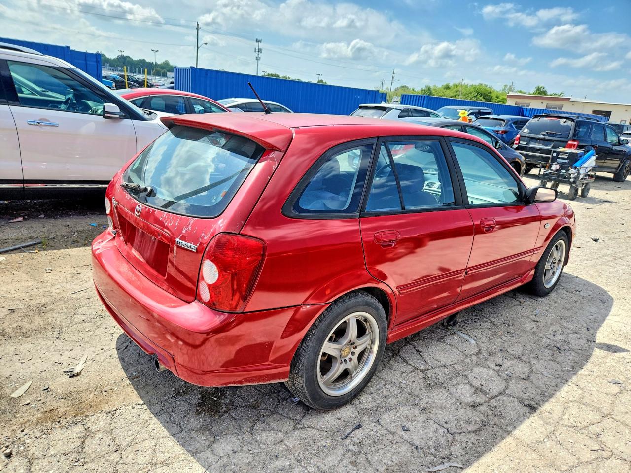 2003 Mazda Protege Pr5 Red vin: JM1BJ246431191789