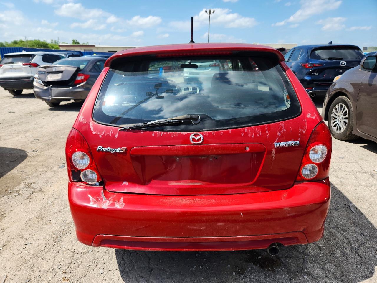 2003 Mazda Protege Pr5 Red vin: JM1BJ246431191789