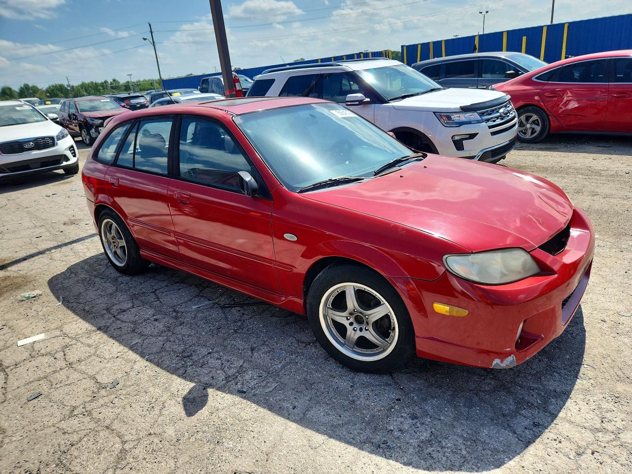 2003 Mazda Protege Pr5 Red vin: JM1BJ246431191789