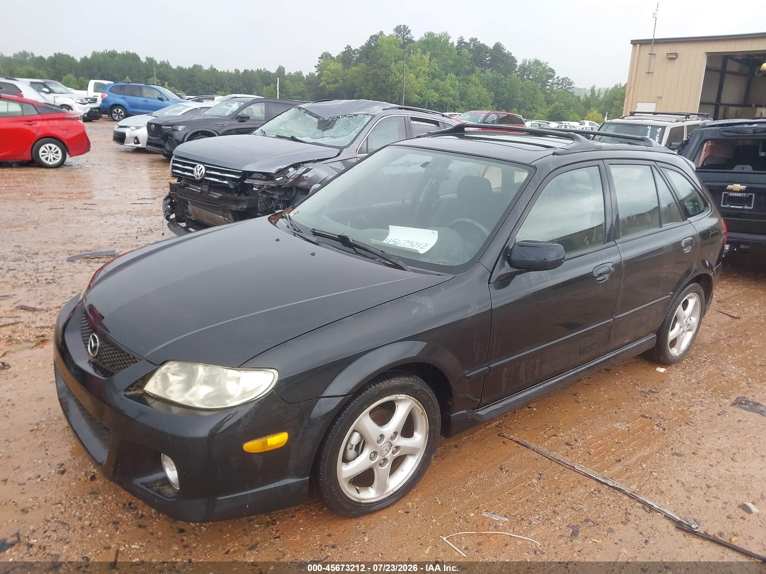 2002 Mazda Protege5   Black vin: JM1BJ246621495933