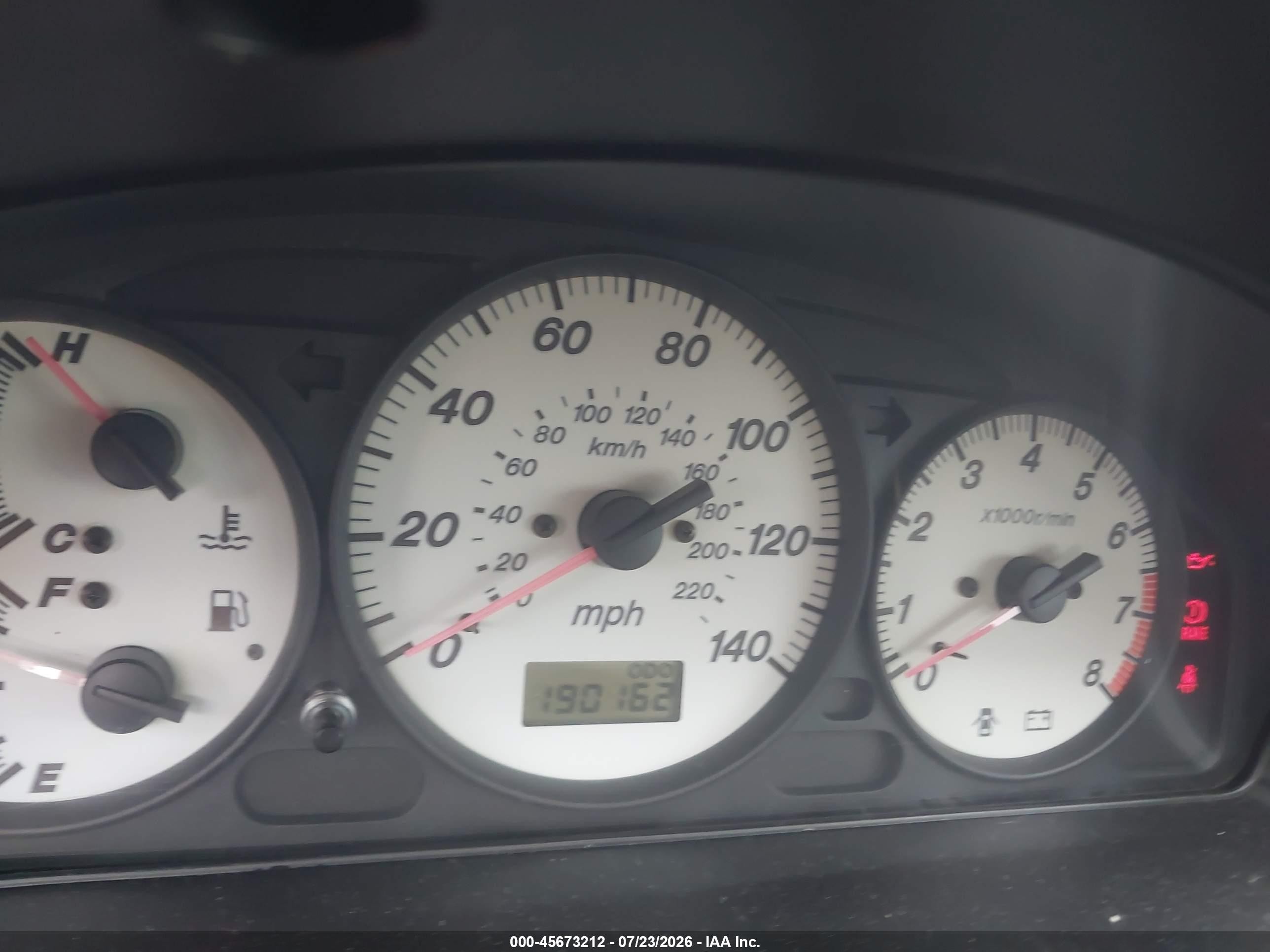 2002 Mazda Protege5   Black vin: JM1BJ246621495933