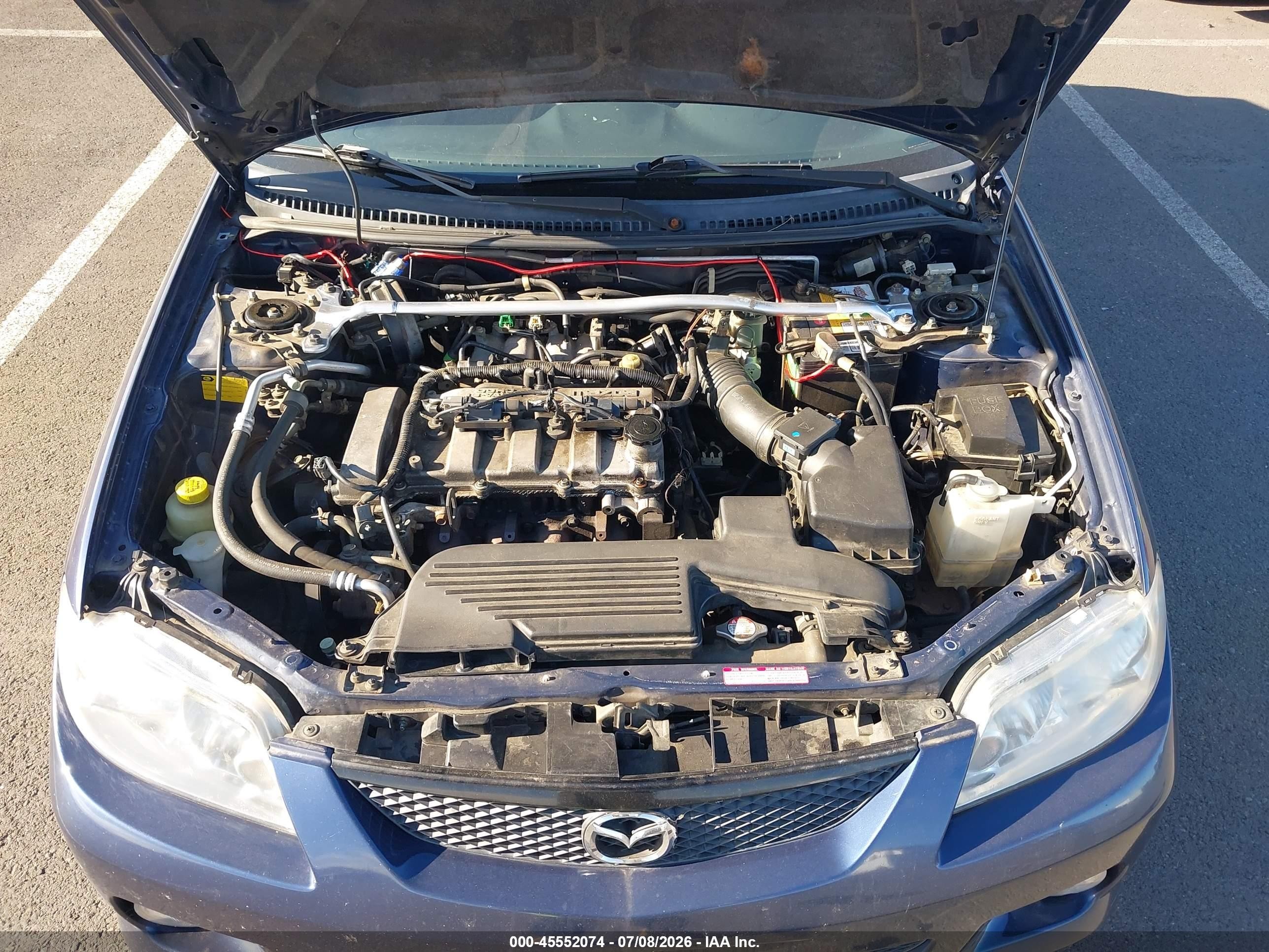 2003 Mazda Protege5   Синий vin: JM1BJ246631128127