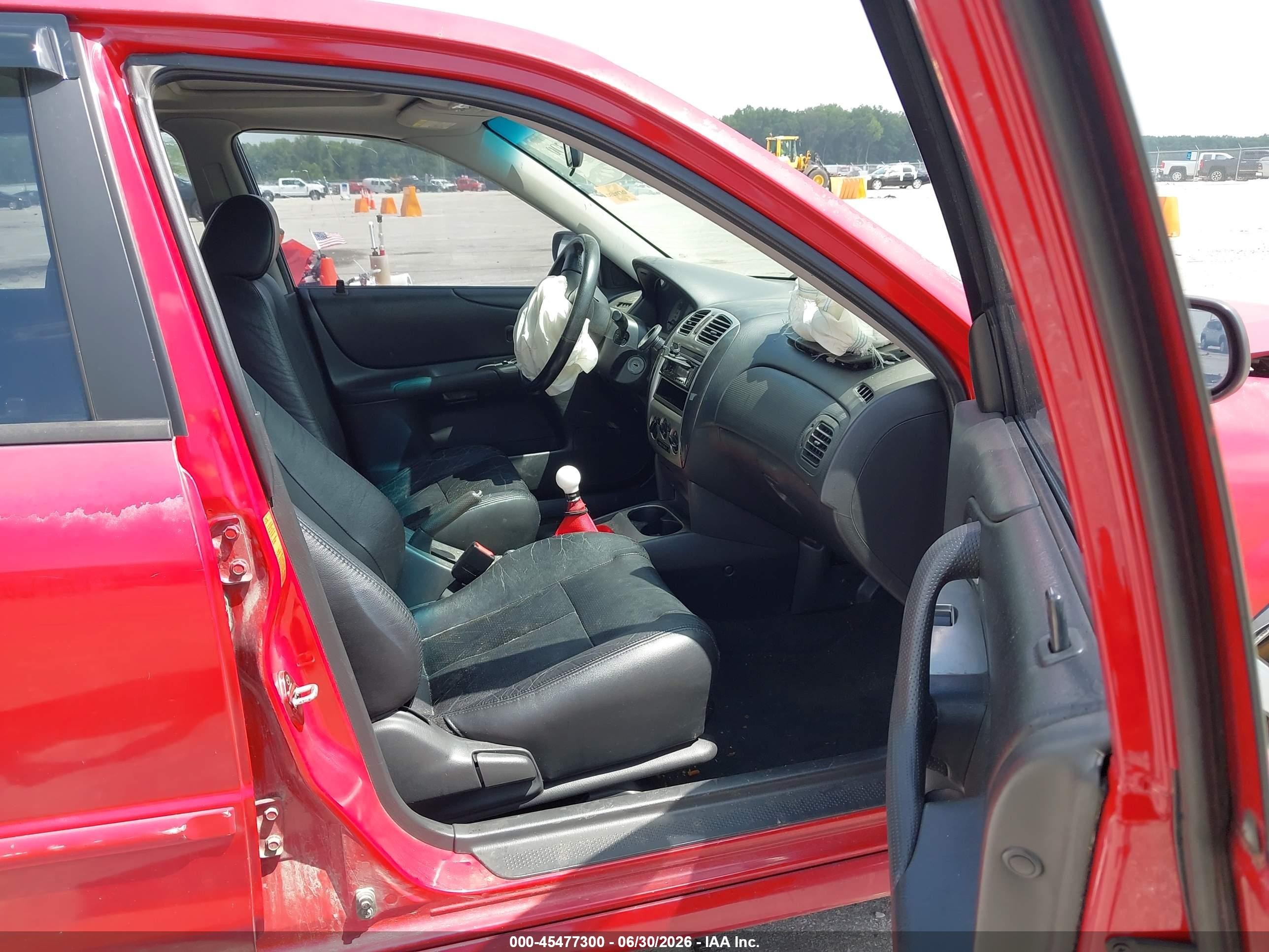 2003 Mazda Protege5   Red vin: JM1BJ246831210909