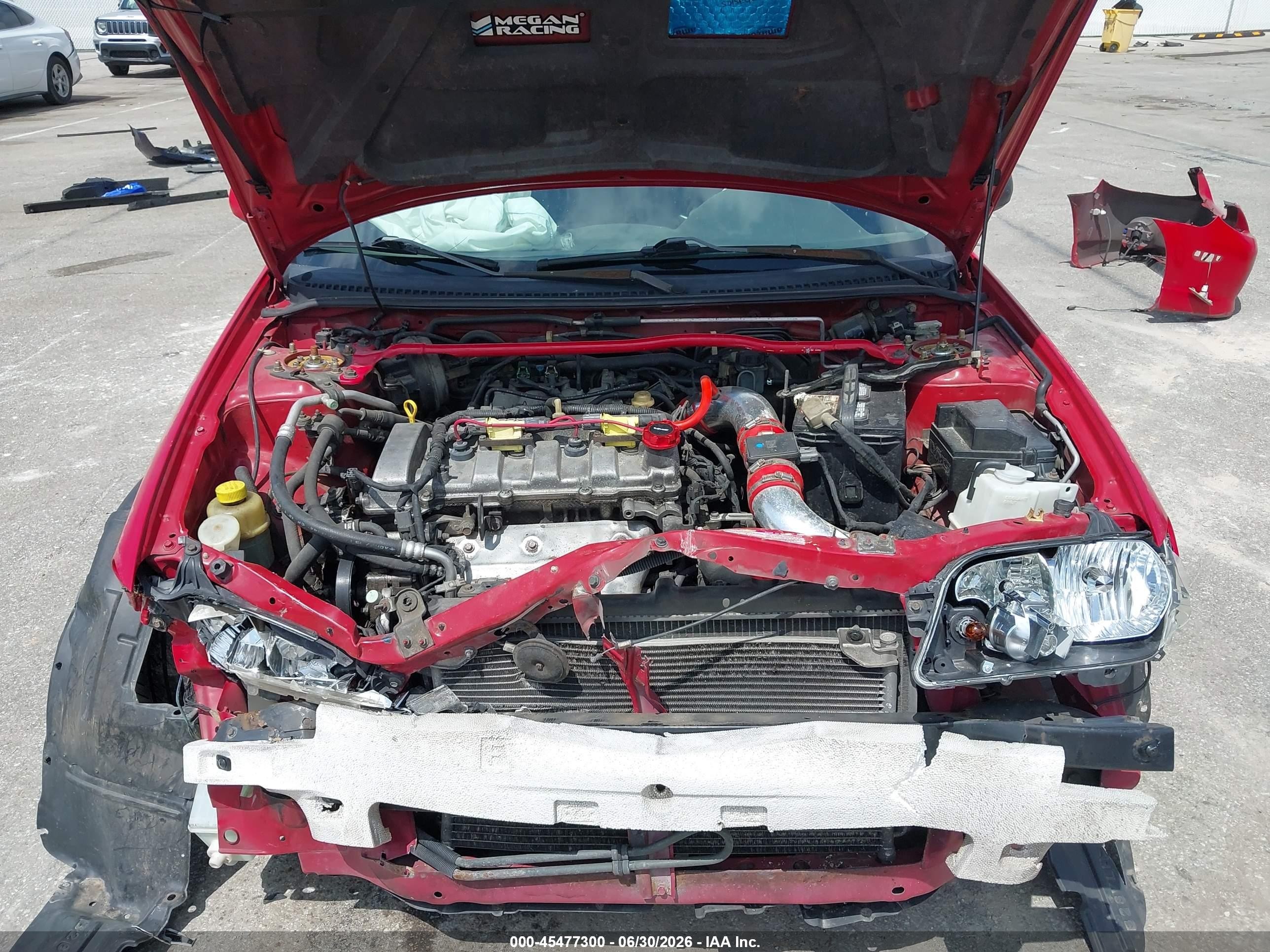 2003 Mazda Protege5   Red vin: JM1BJ246831210909