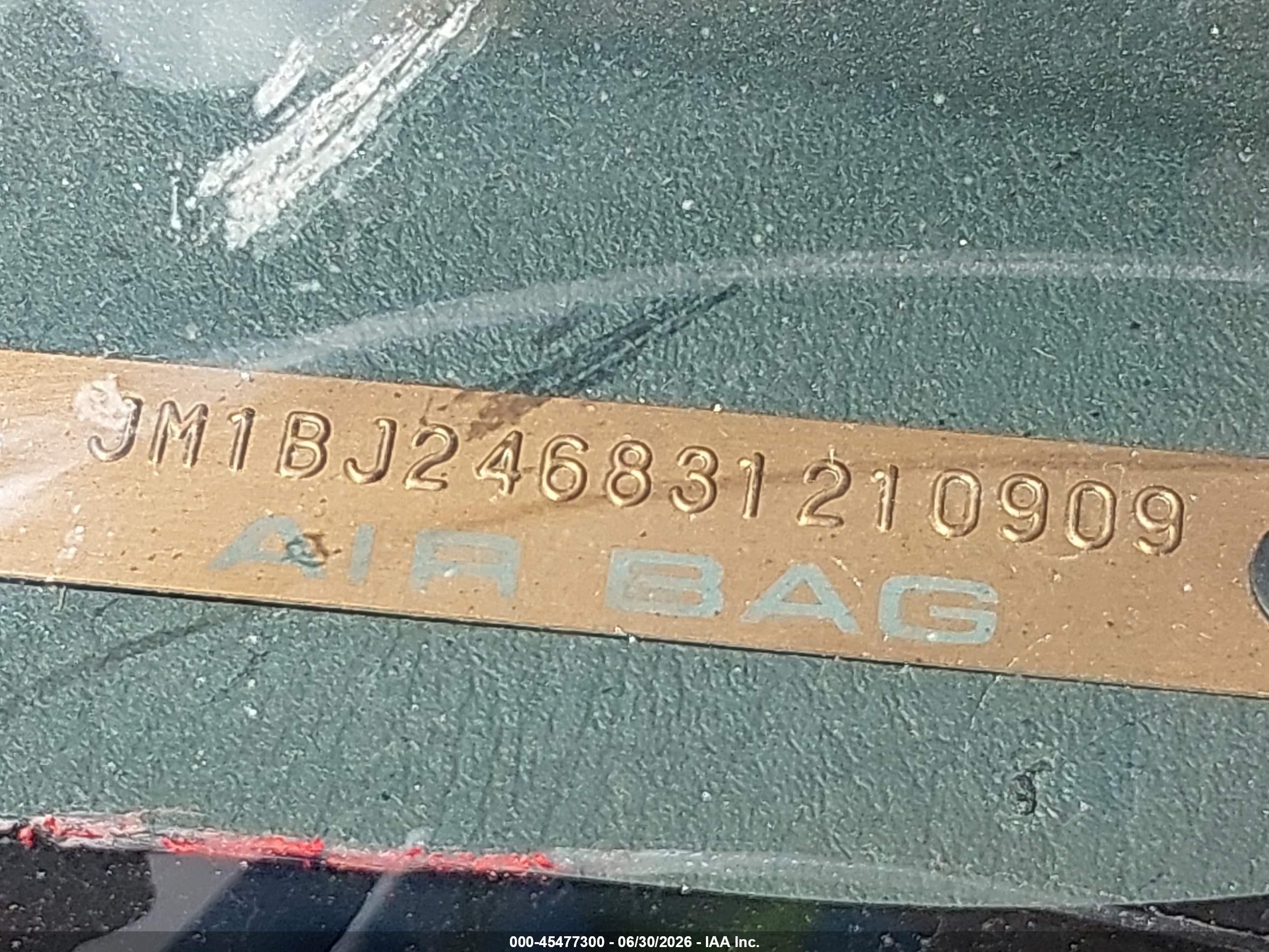 2003 Mazda Protege5   Red vin: JM1BJ246831210909