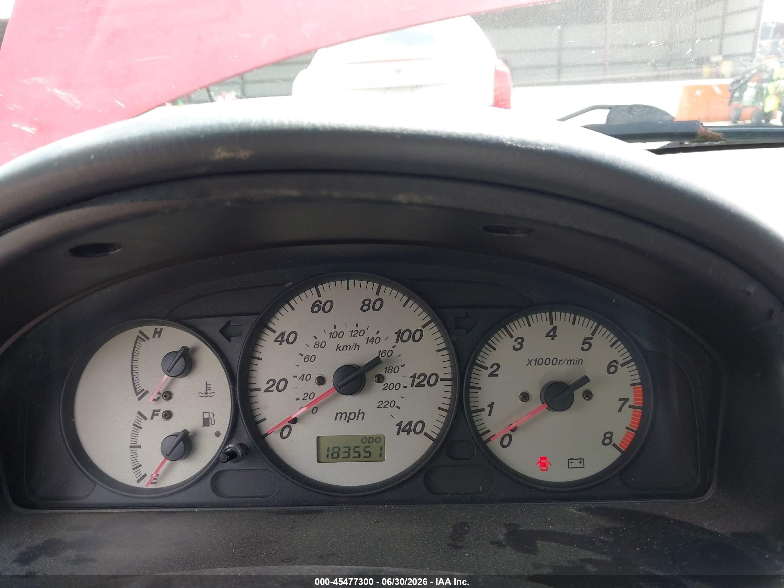2003 Mazda Protege5   Red vin: JM1BJ246831210909