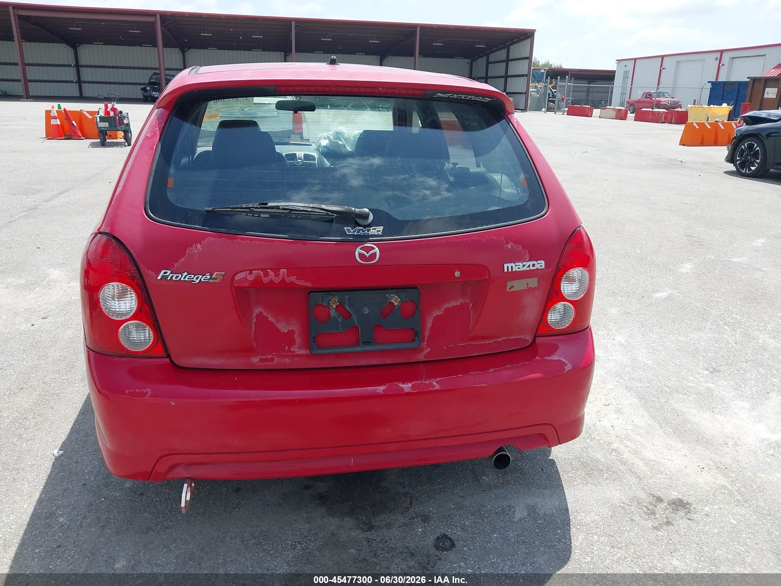 2003 Mazda Protege5   Red vin: JM1BJ246831210909