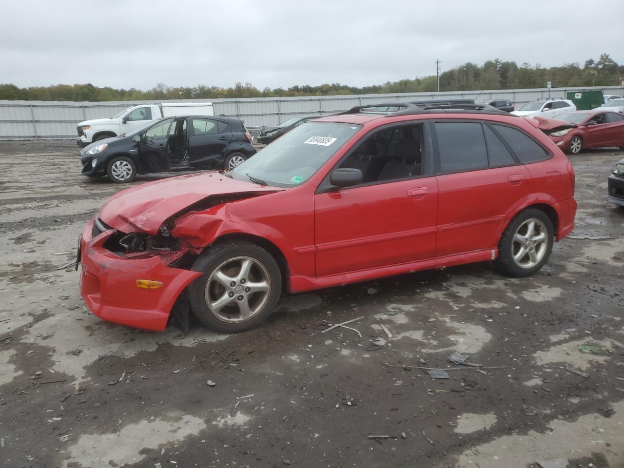 2002 Mazda Protege Pr5 Red vin: JM1BJ246X21552621