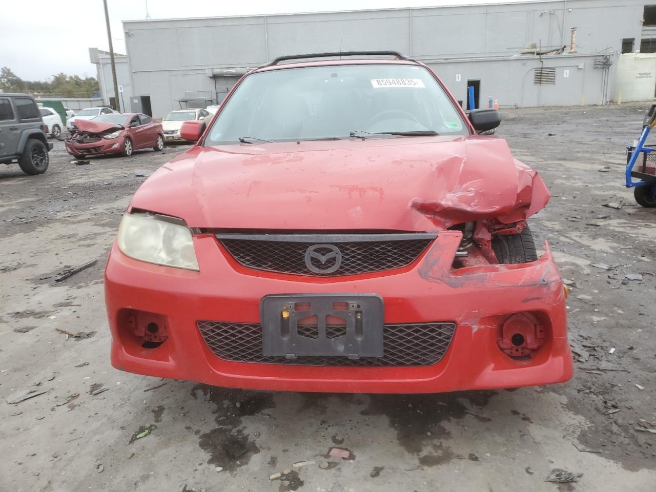 2002 Mazda Protege Pr5 Red vin: JM1BJ246X21552621