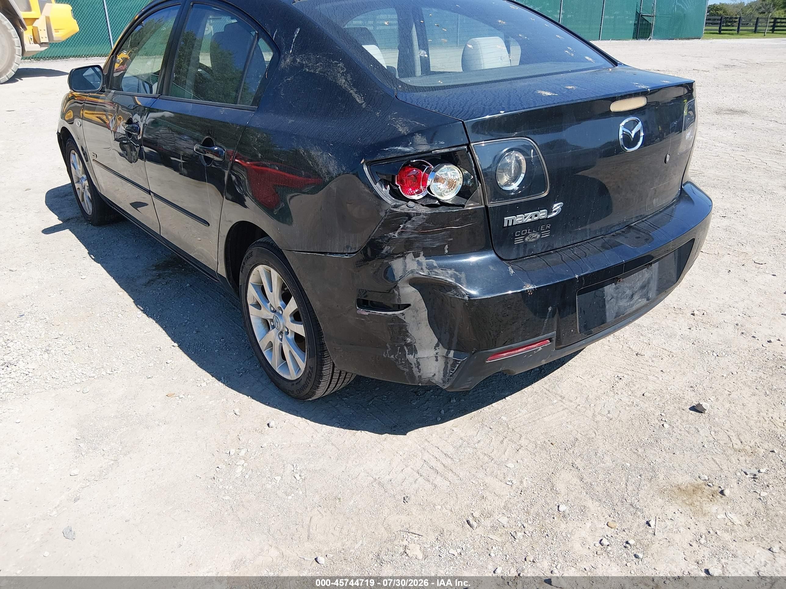 2007 Mazda Mazda3 S Sport Black vin: JM1BK123371678729
