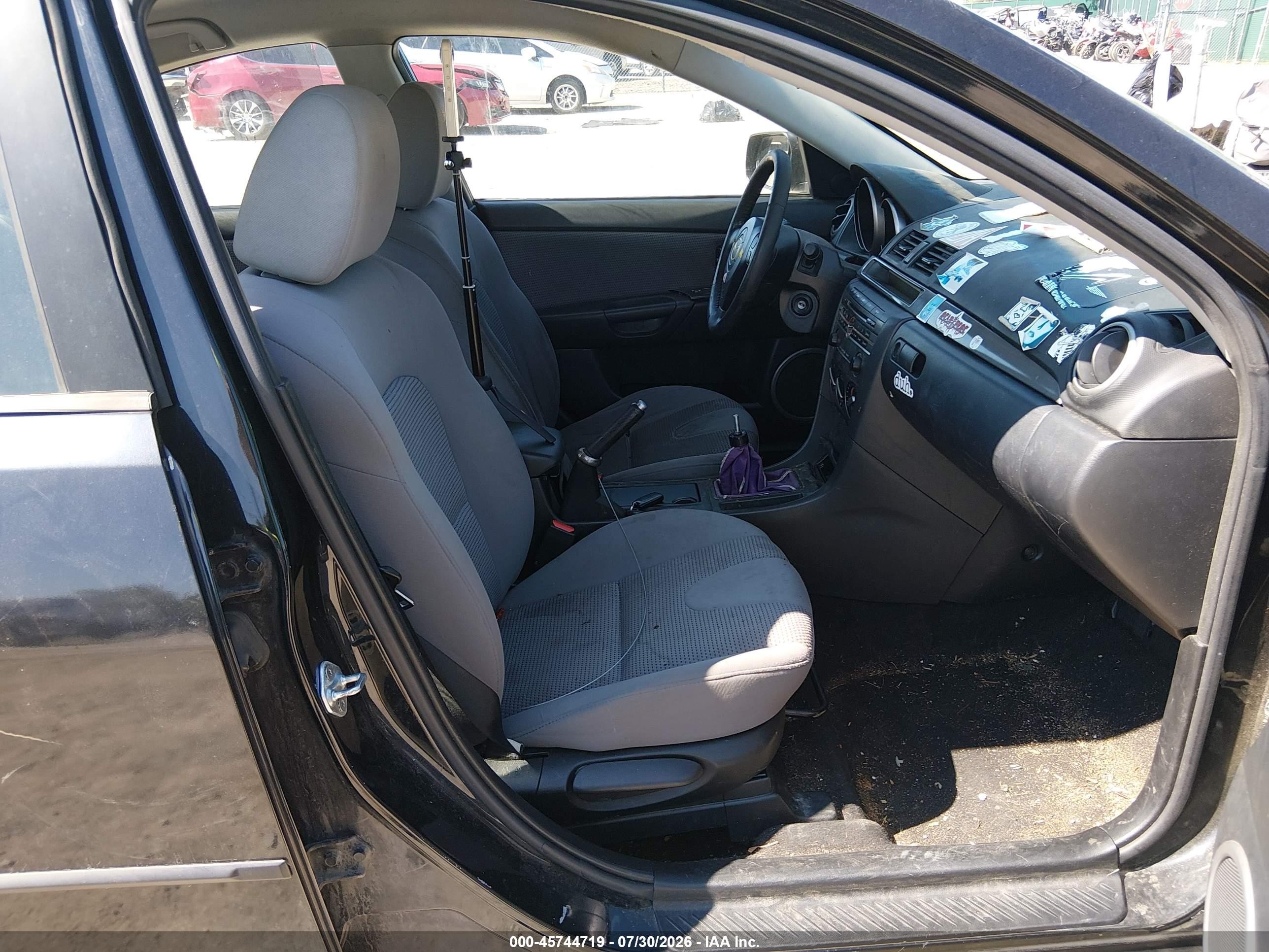 2007 Mazda Mazda3 S Sport Black vin: JM1BK123371678729
