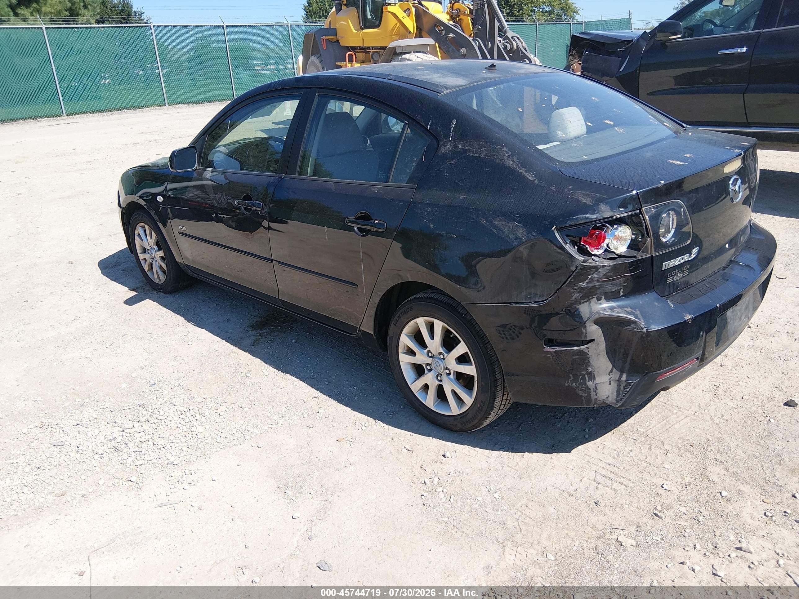 2007 Mazda Mazda3 S Sport Black vin: JM1BK123371678729
