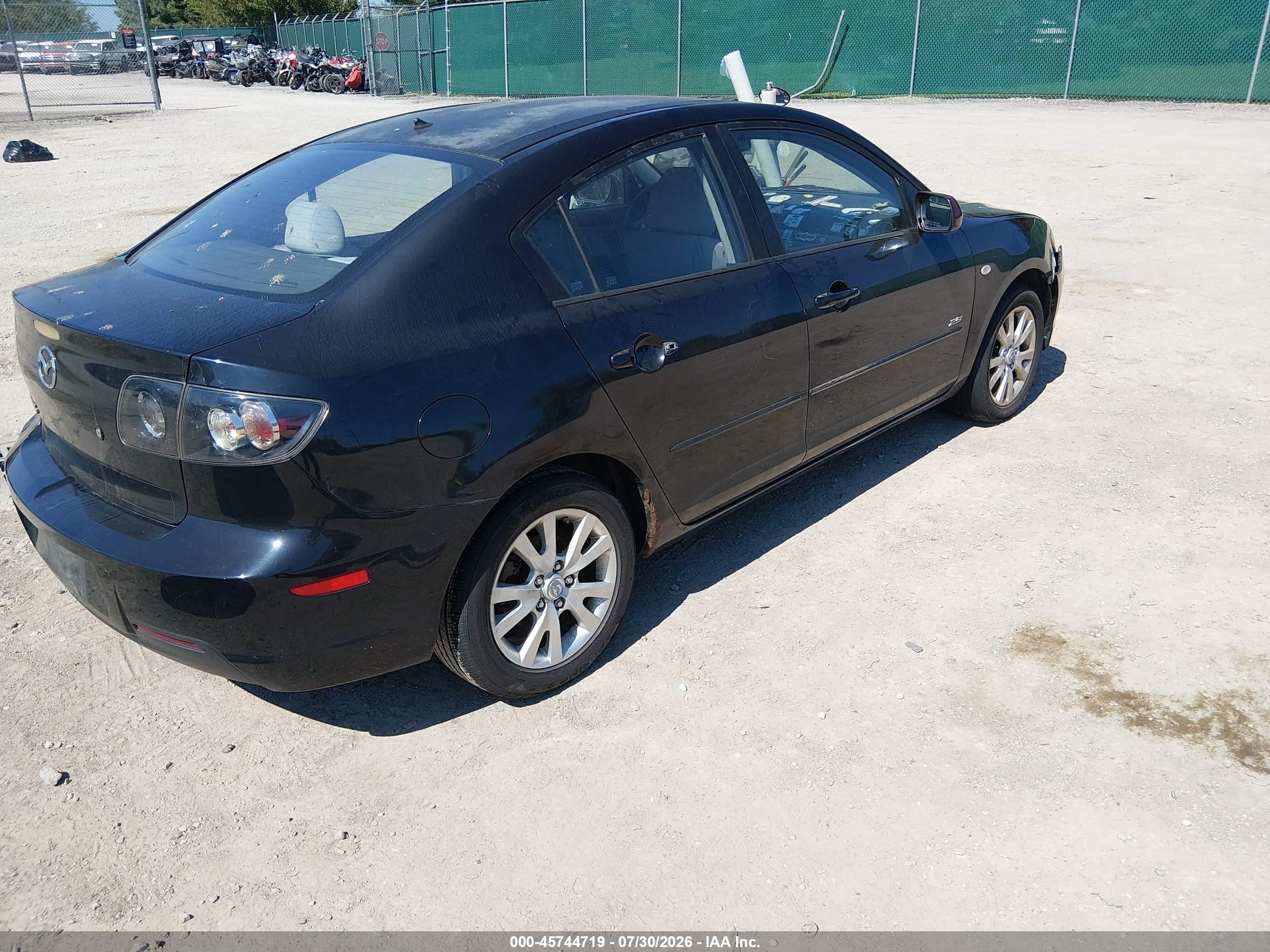 2007 Mazda Mazda3 S Sport Black vin: JM1BK123371678729