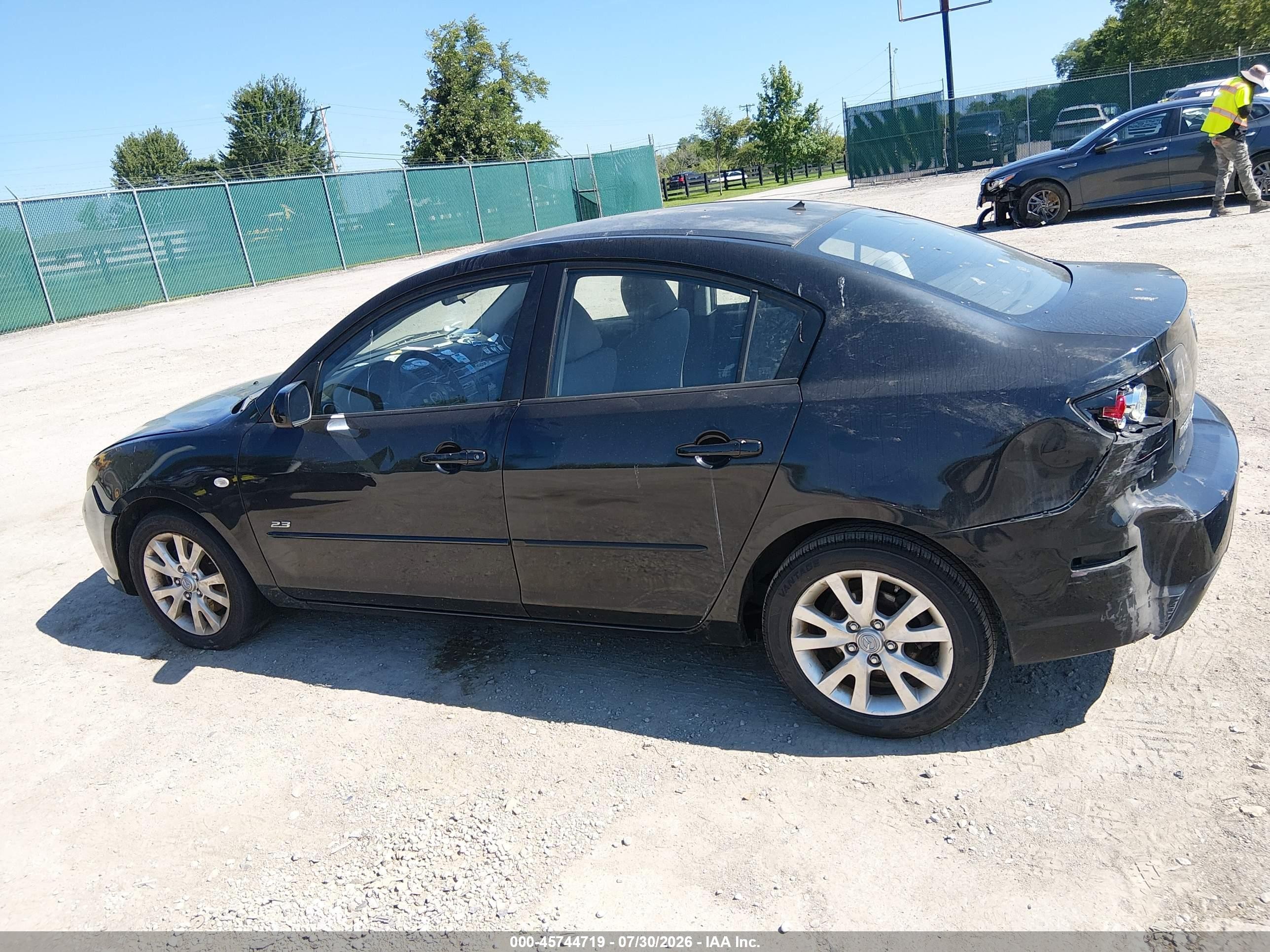2007 Mazda Mazda3 S Sport Black vin: JM1BK123371678729