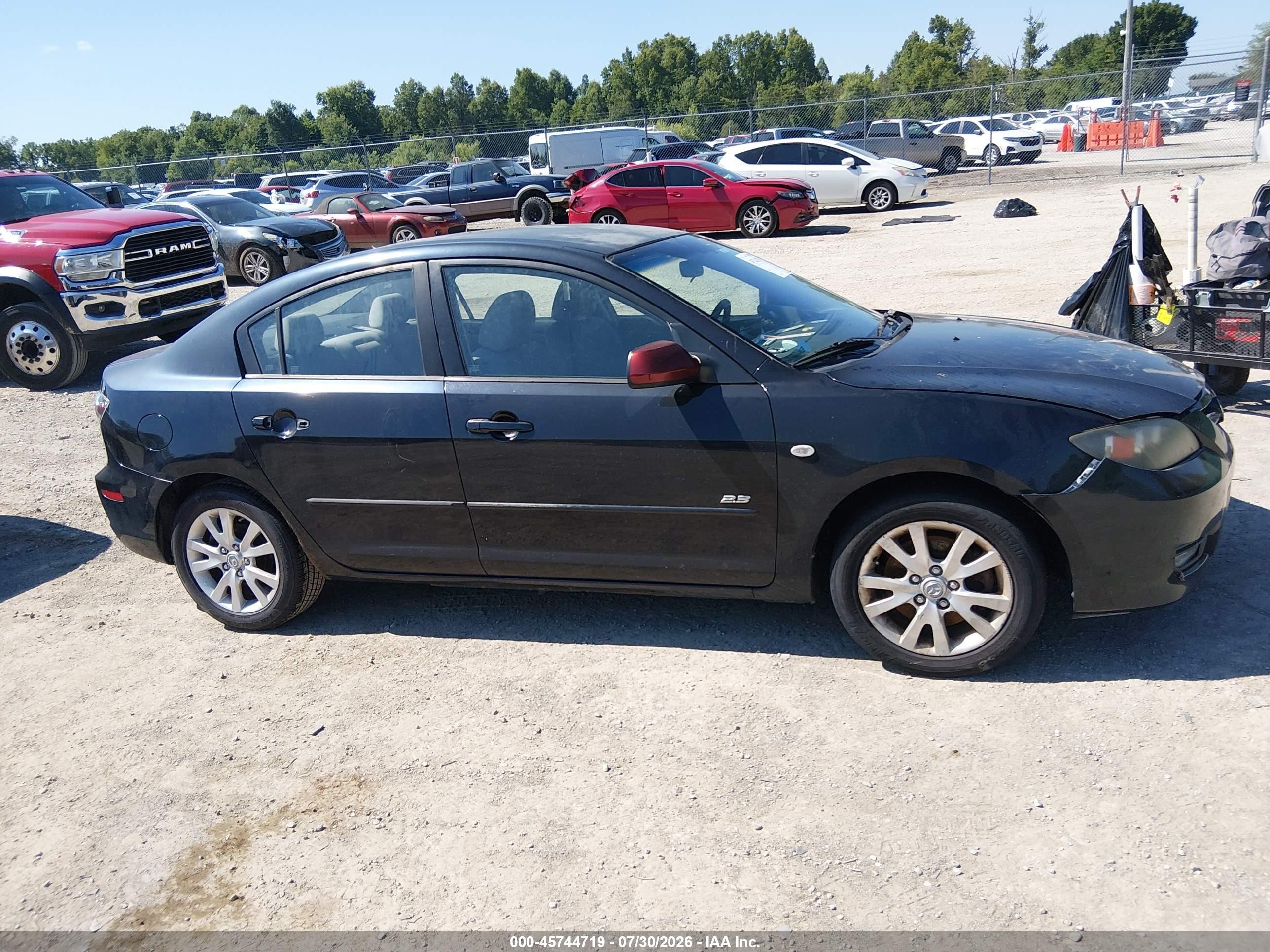 2007 Mazda Mazda3 S Sport Black vin: JM1BK123371678729