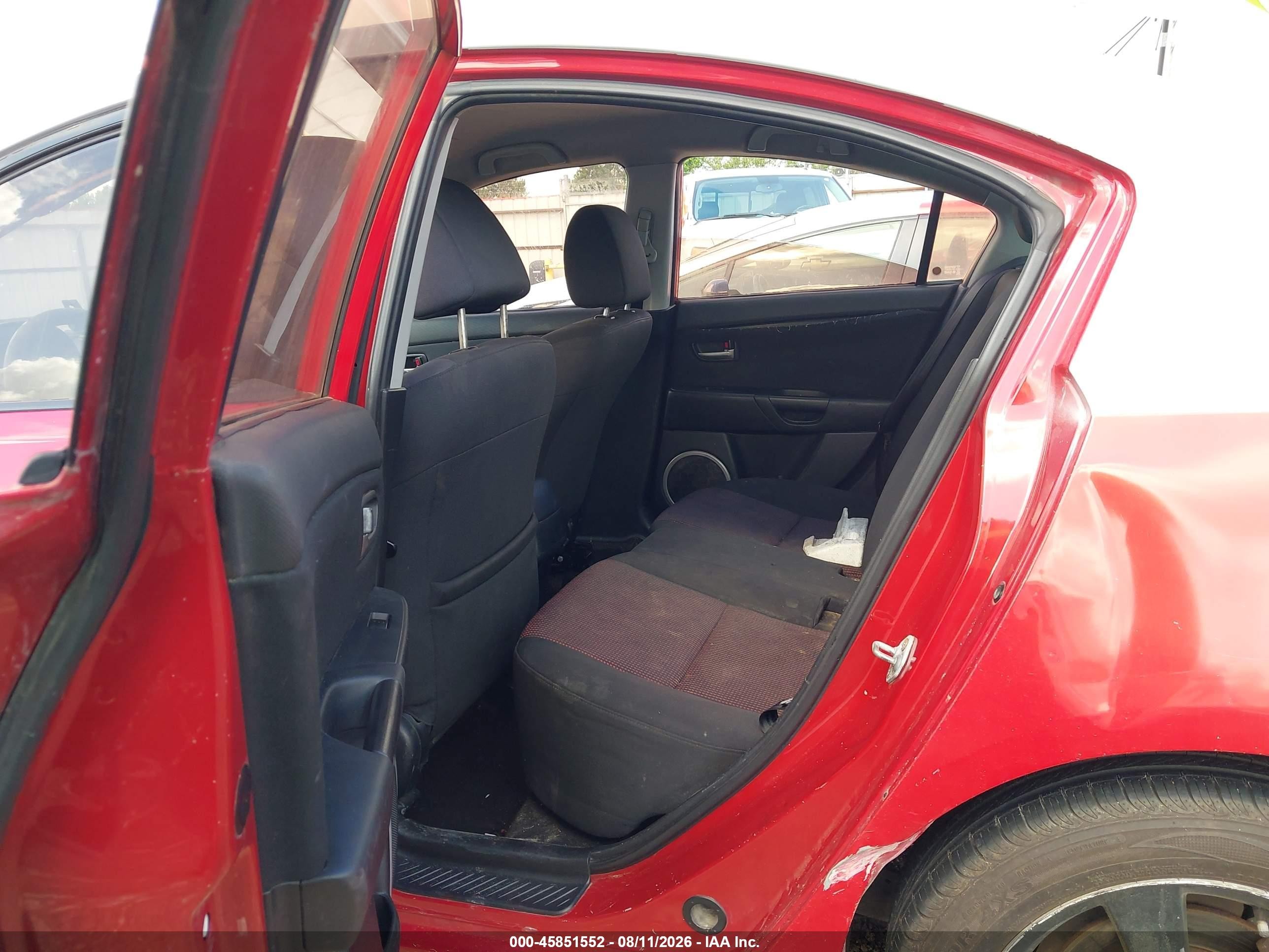2005 Mazda Mazda3 S Красный vin: JM1BK123451256739