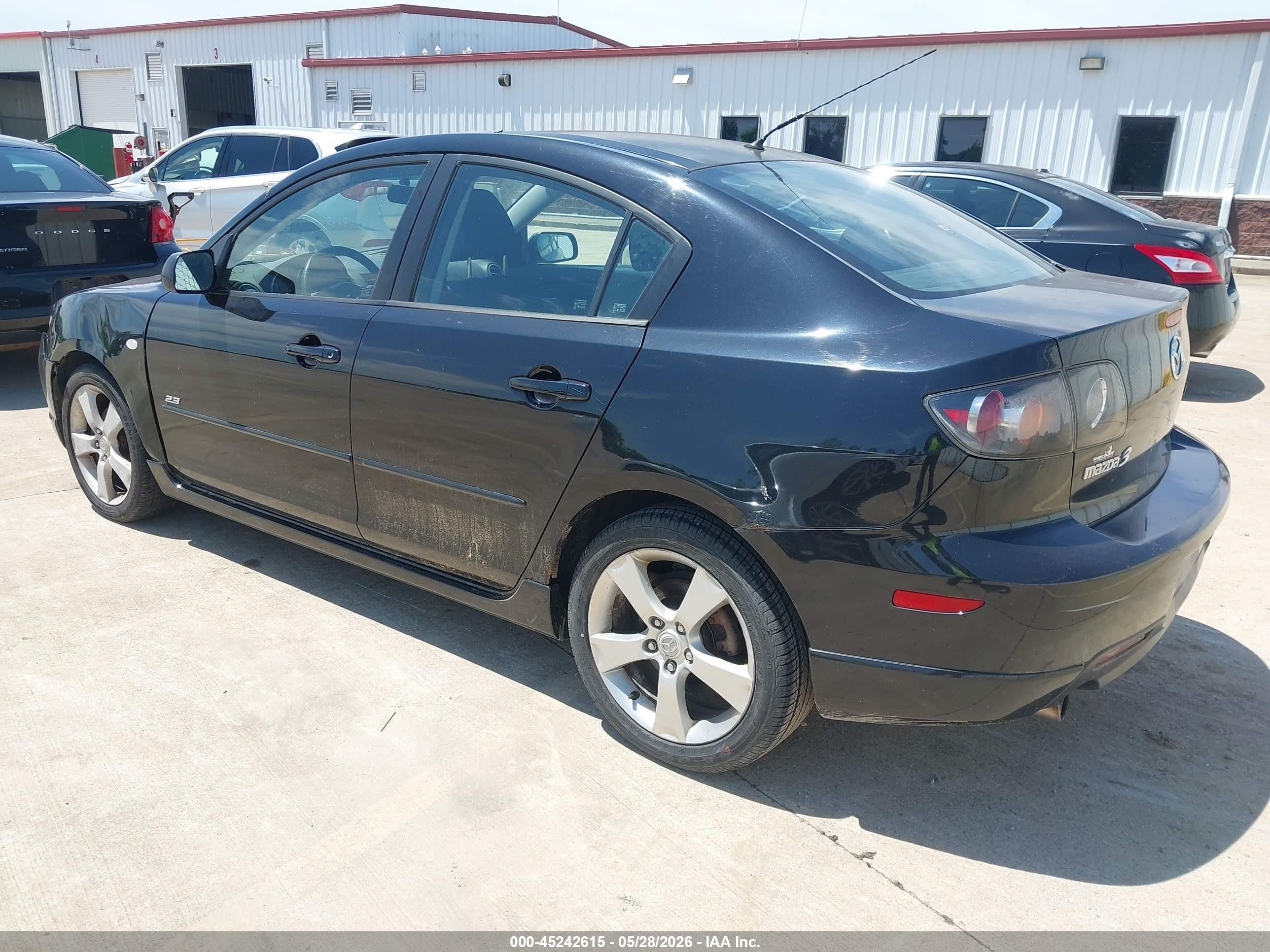 2005 Mazda Mazda3 S Black vin: JM1BK123551346997