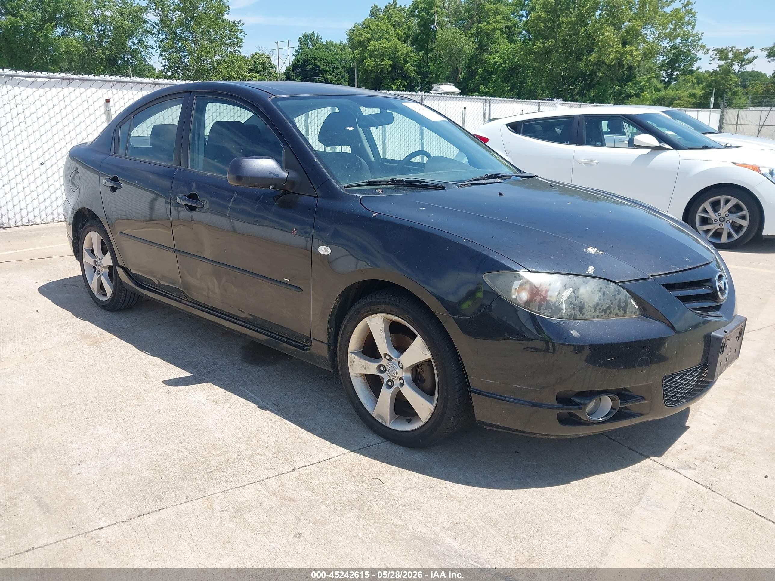 2005 Mazda Mazda3 S Black vin: JM1BK123551346997