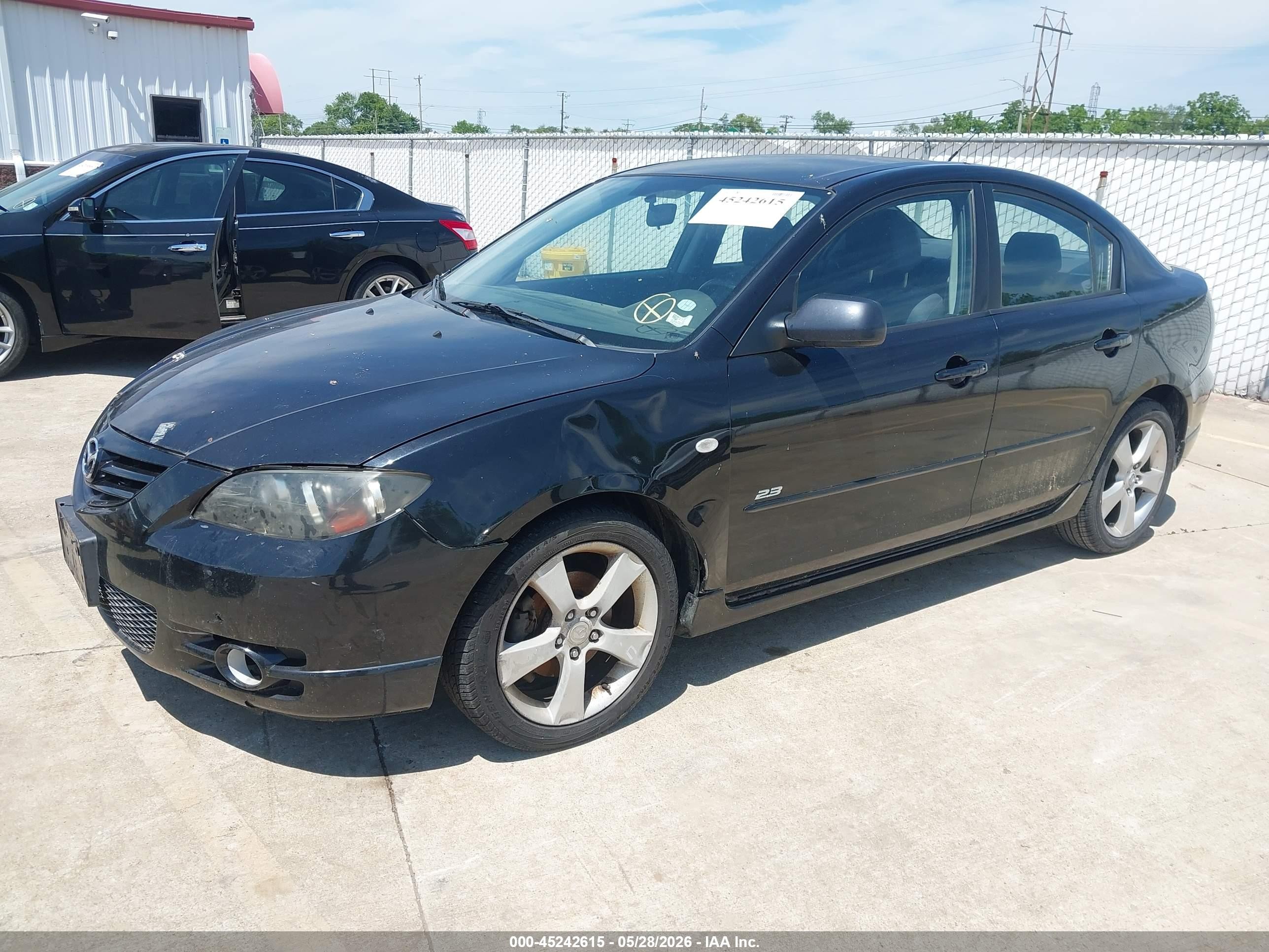 2005 Mazda Mazda3 S Black vin: JM1BK123551346997