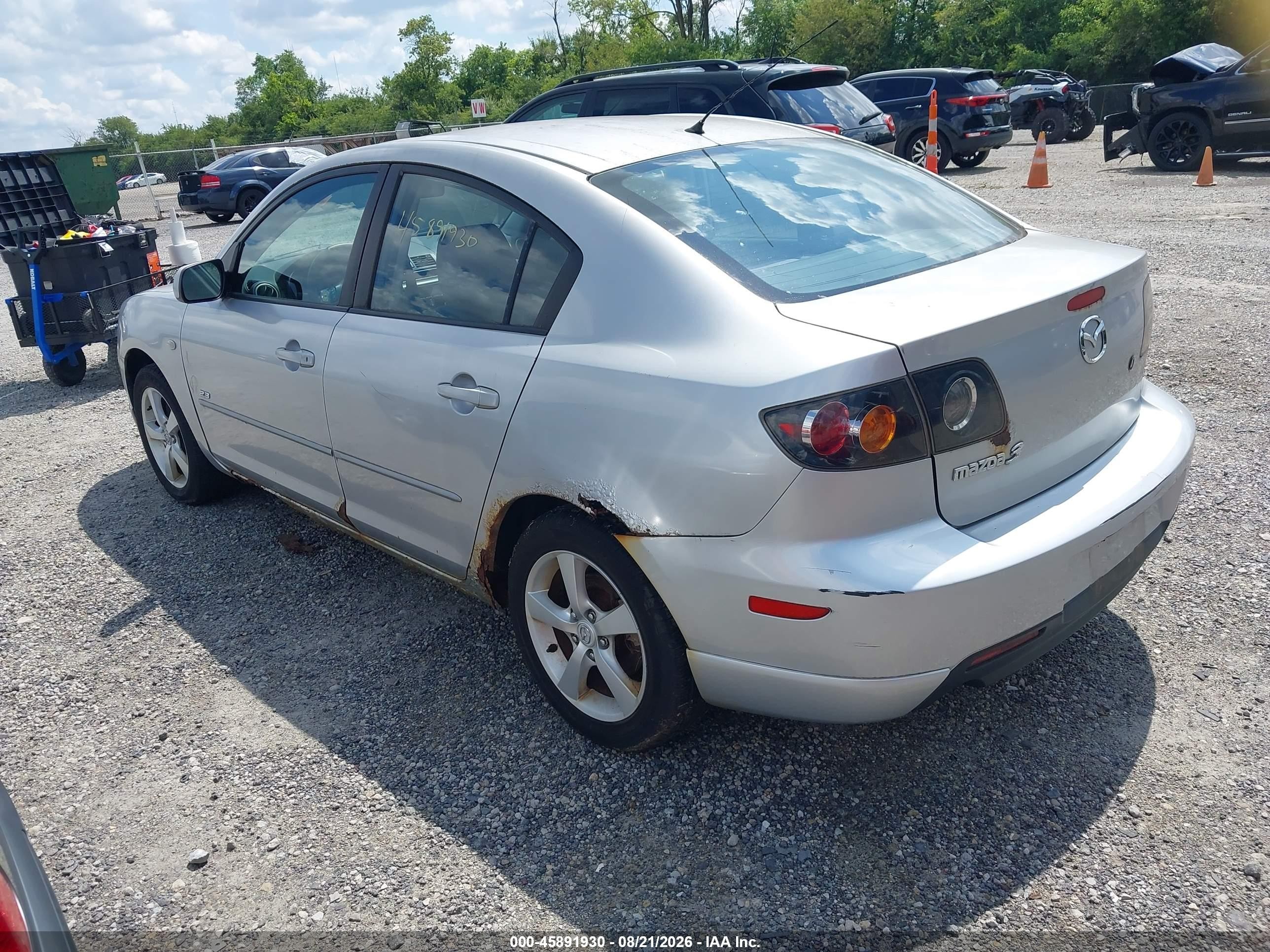 2006 Mazda Mazda3 S Silver vin: JM1BK123661443756