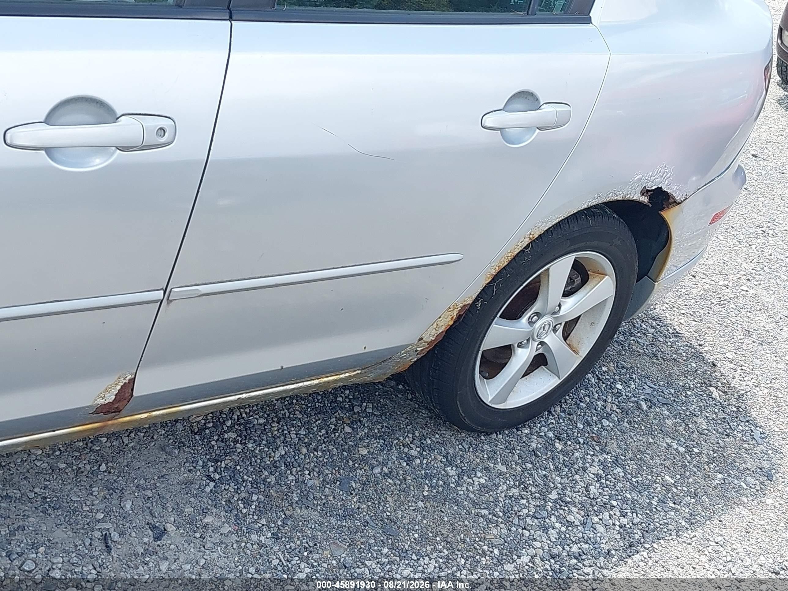 2006 Mazda Mazda3 S Silver vin: JM1BK123661443756