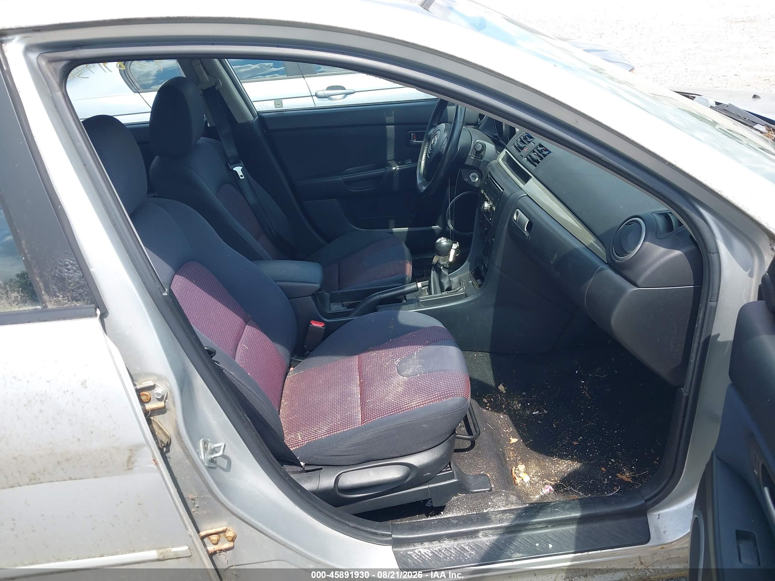 2006 Mazda Mazda3 S Silver vin: JM1BK123661443756