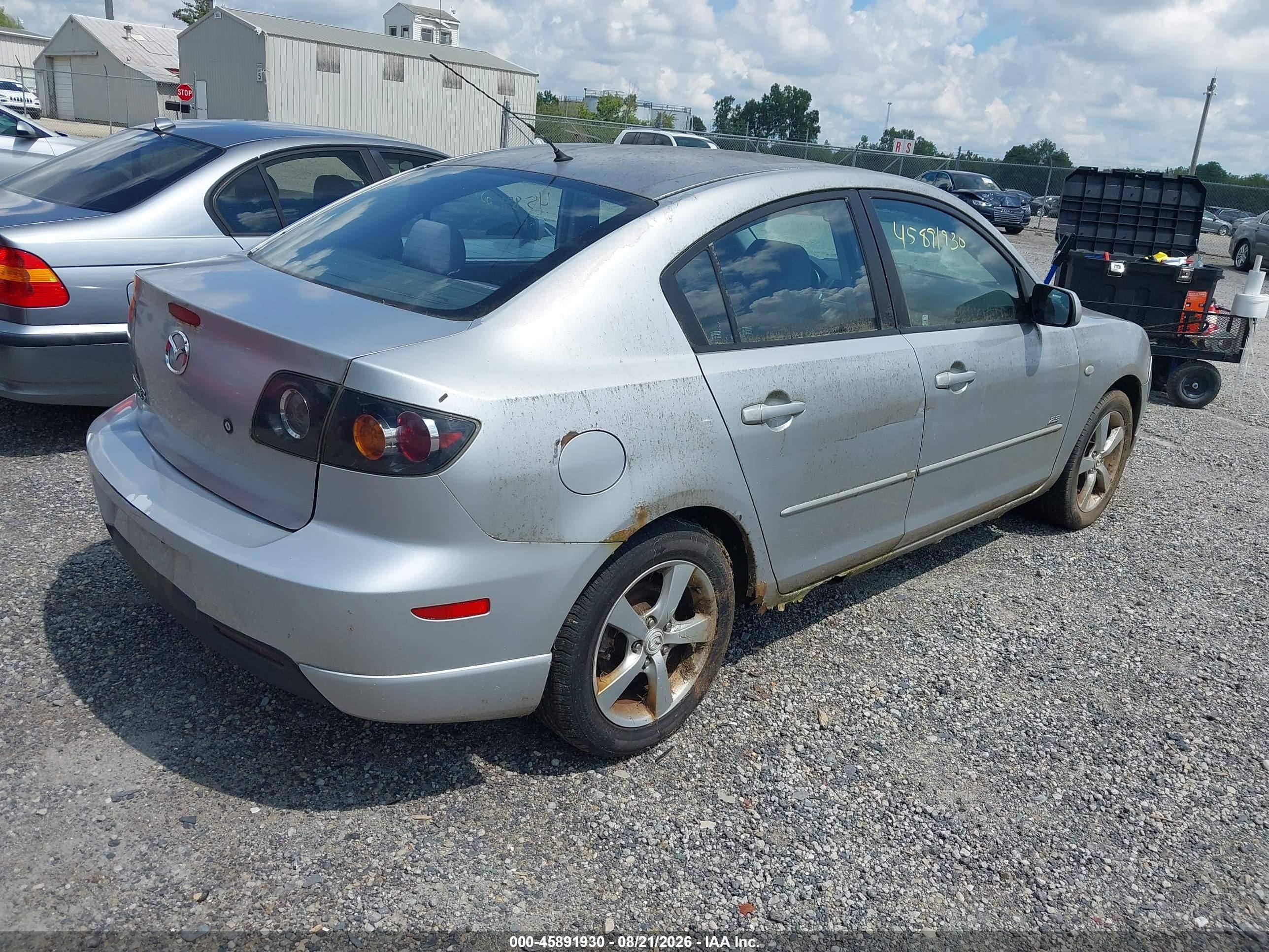 2006 Mazda Mazda3 S Silver vin: JM1BK123661443756