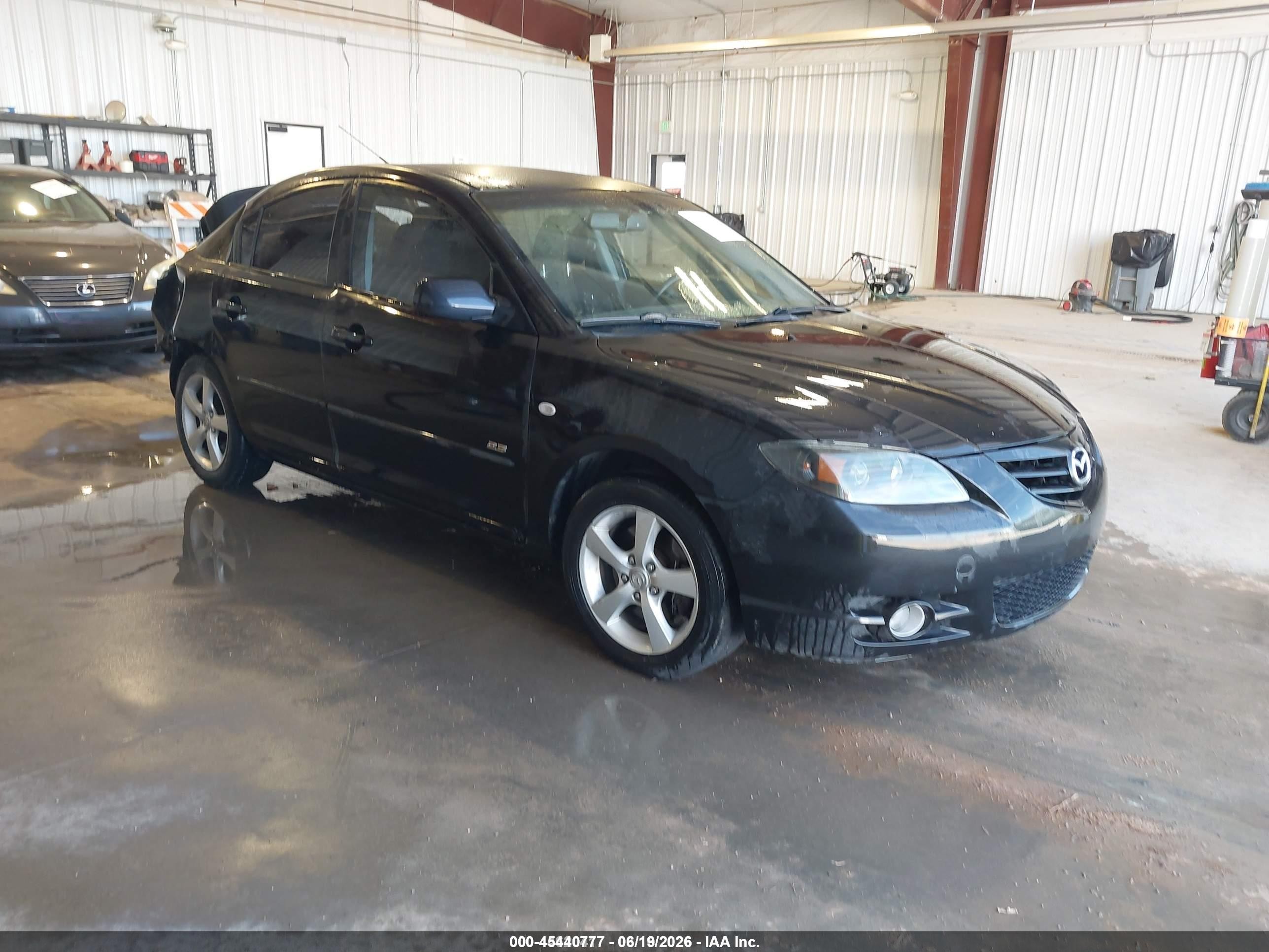 2006 Mazda Mazda3 S Black vin: JM1BK123961459627