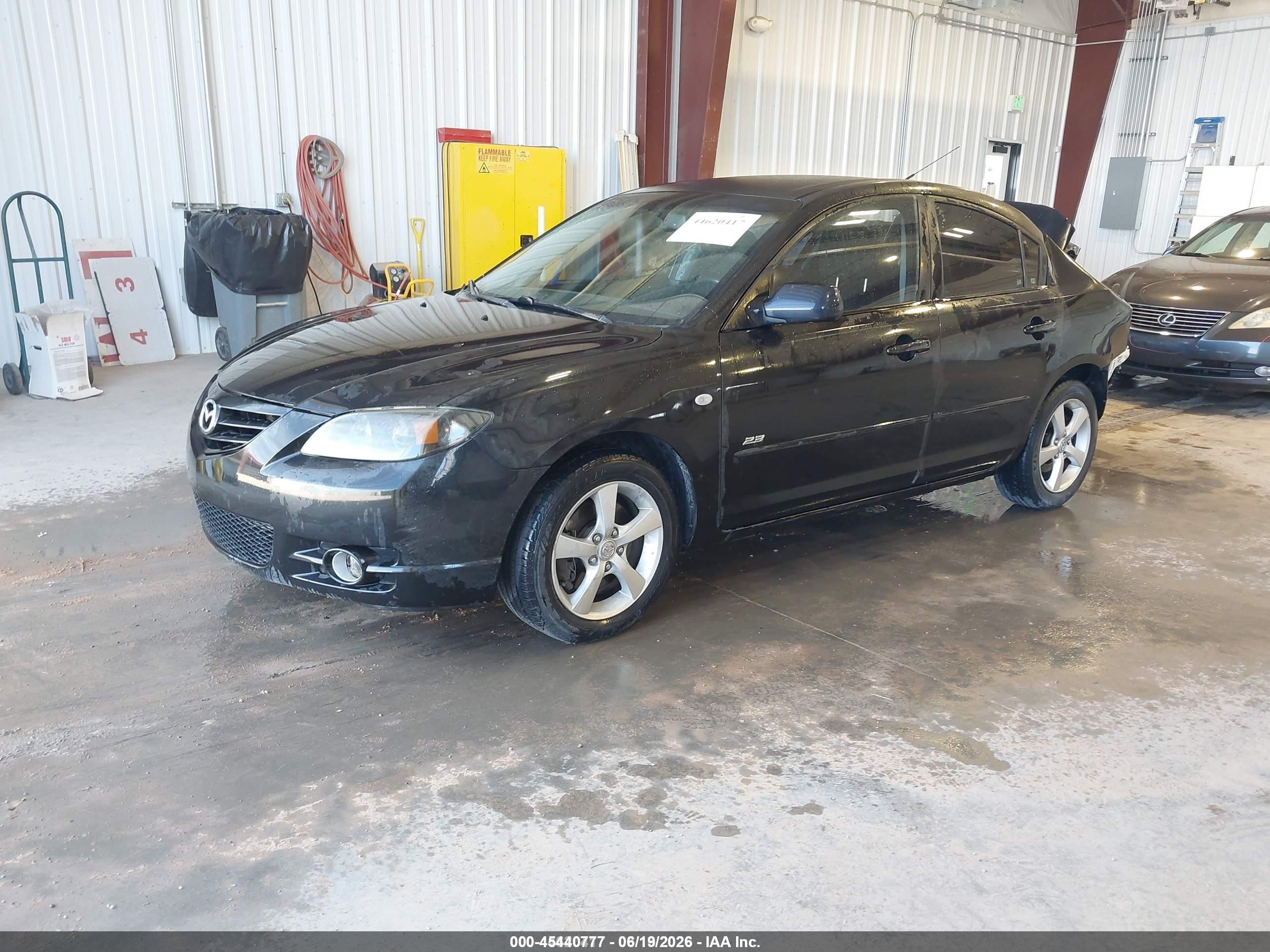 2006 Mazda Mazda3 S Black vin: JM1BK123961459627