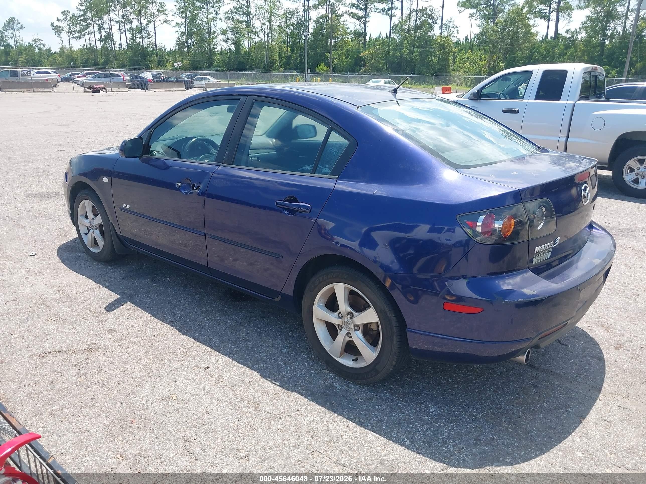 2006 Mazda Mazda3 S Blue vin: JM1BK123X61416060